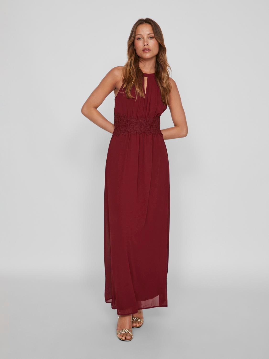 Maxikleid »VIMILINA HALTERNECK MAXI DRESS - NOOS«