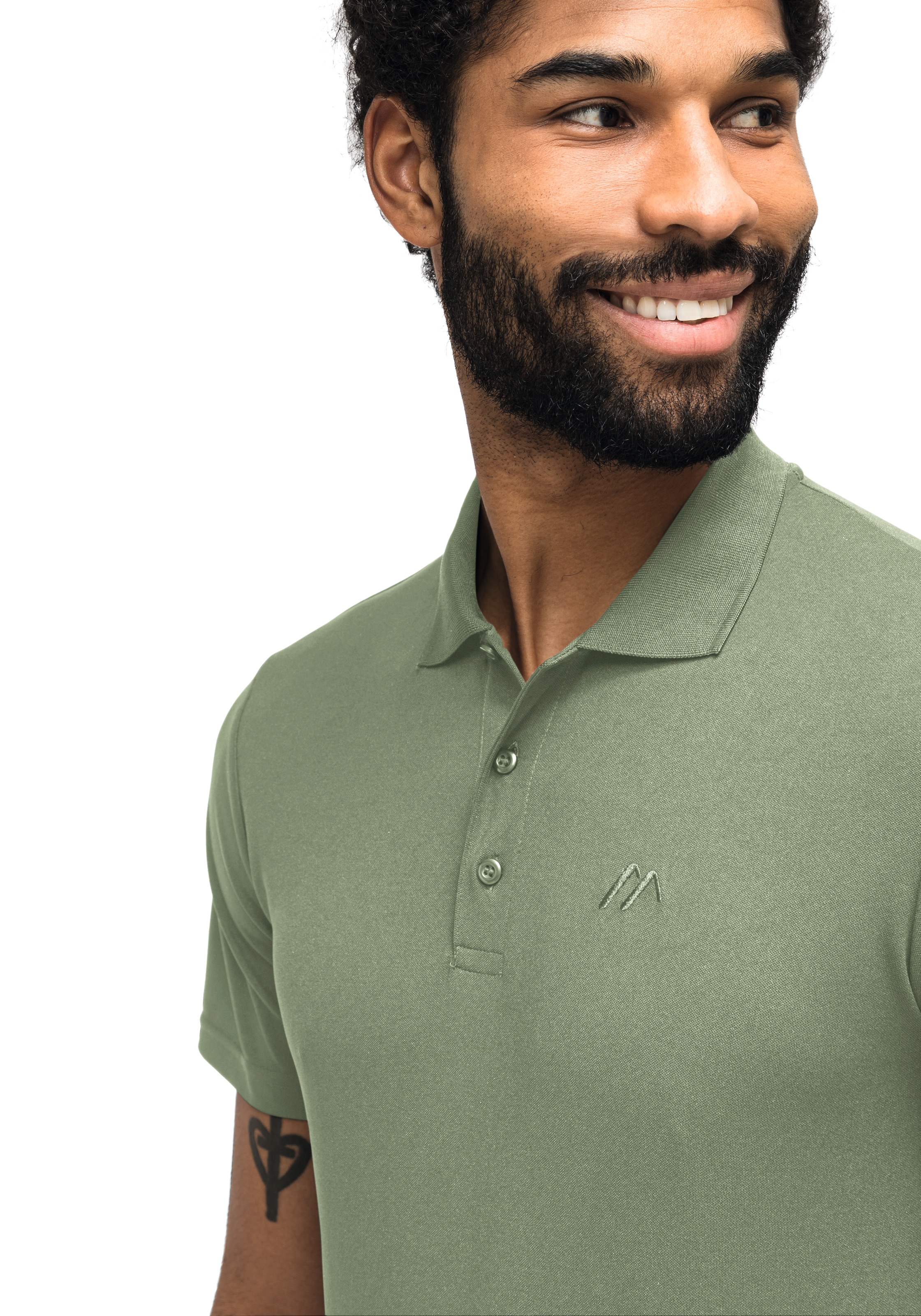 Maier Sports Funktionsshirt »Ulrich«, Herren Poloshirt, kurzarm Freizeit-Shirt mit Hemdkragen, Reg. Fit