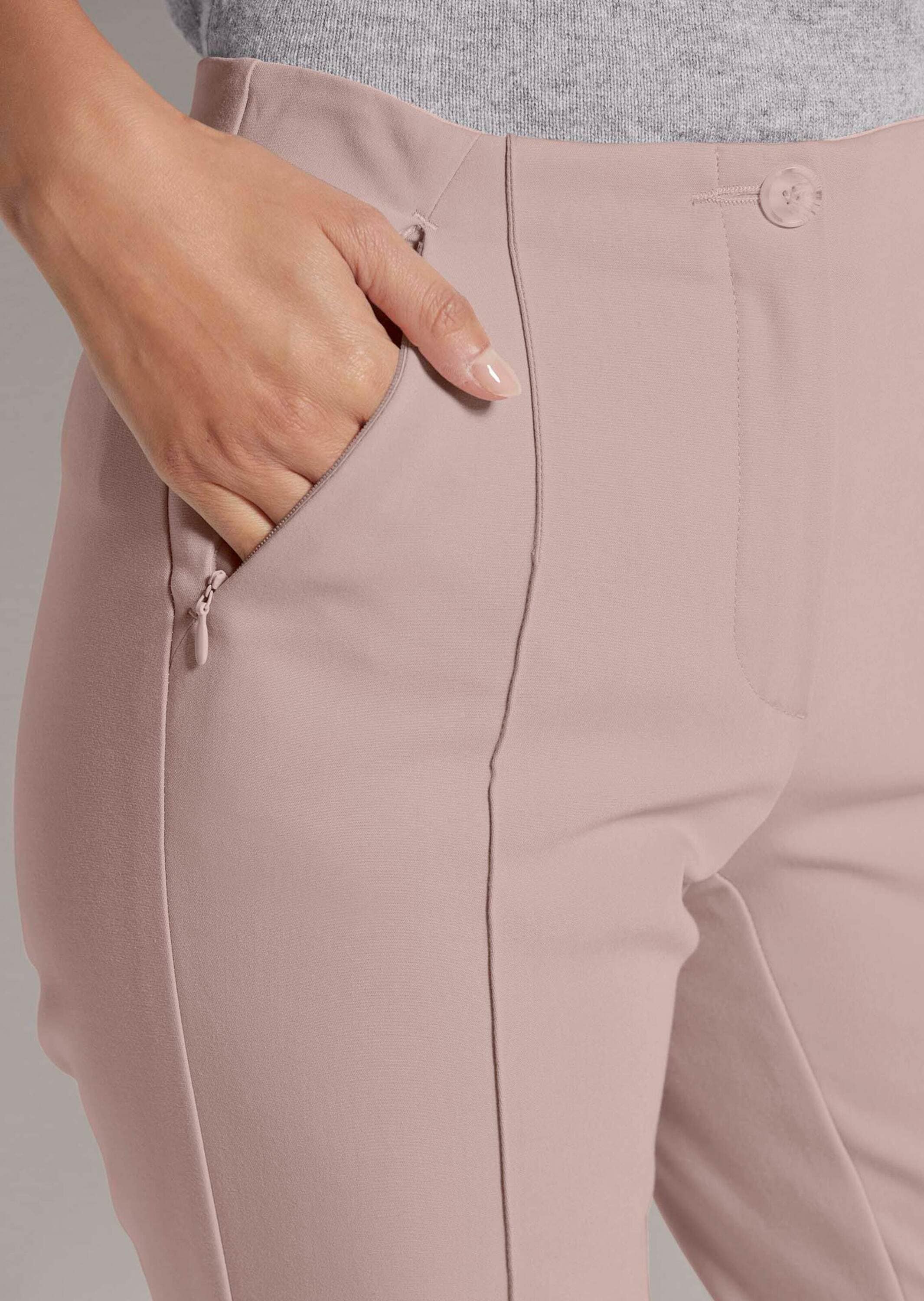 MADELEINE Stoffhose »Hose Schlanke Stretch-Hose mit Biesen«
