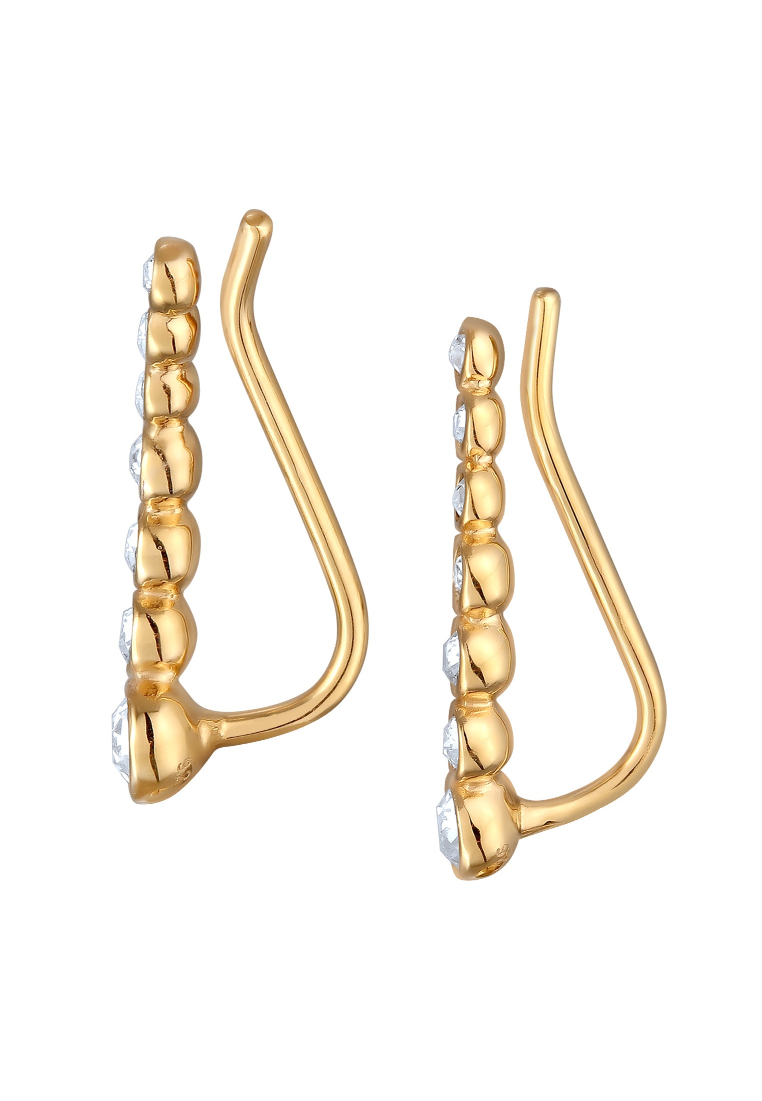 Elli Paar Ohrstecker »Ohrringe Earclimber Kristalle Elegant 925 Silber«