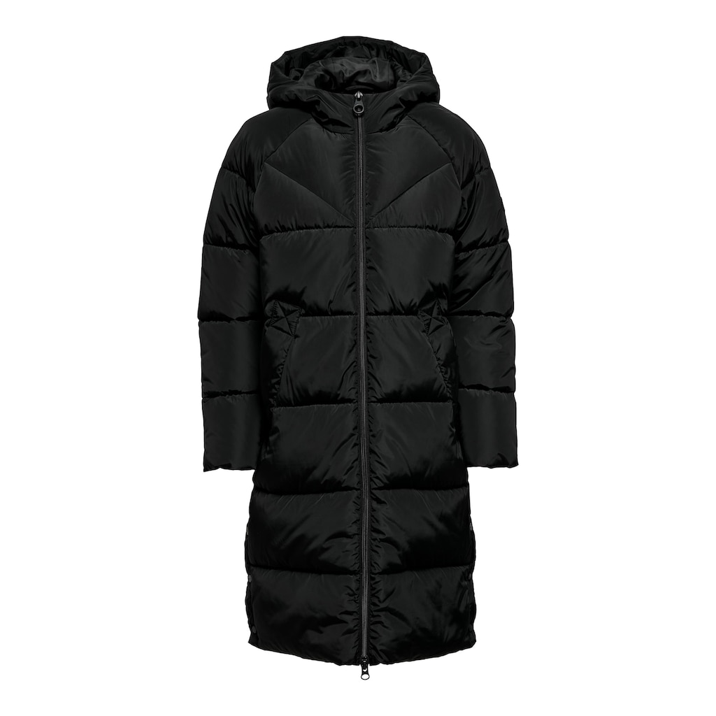 ONLY Steppmantel »ONLAMANDA LONG PUFFER COAT«, mit Kapuze