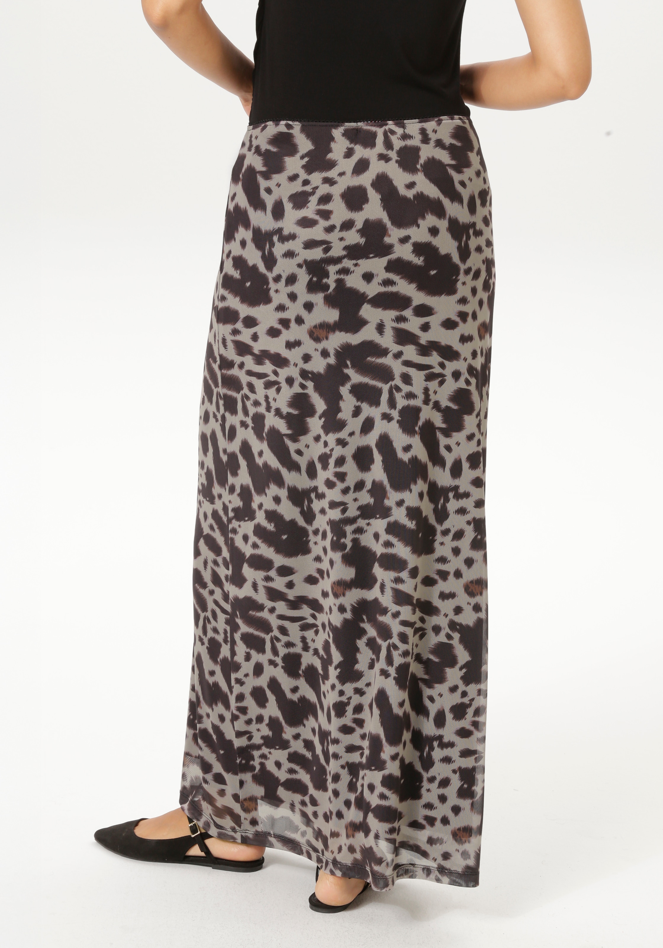 Aniston CASUAL Maxirock im extravaganten Flecken-Dessin - NEUE KOLLEKTION