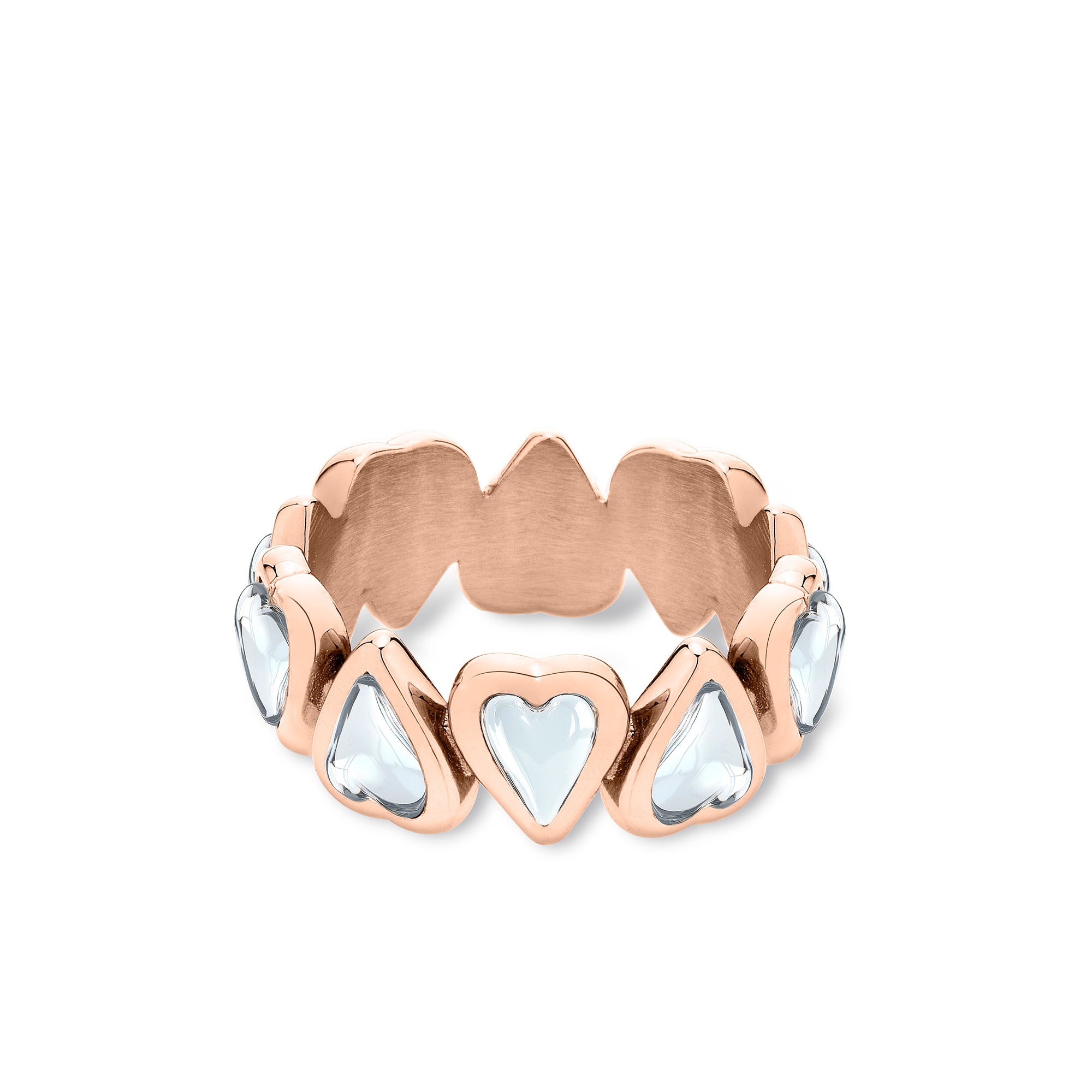 Liebeskind Berlin Fingerring »Glass Heart, Herz« mit Glasstein