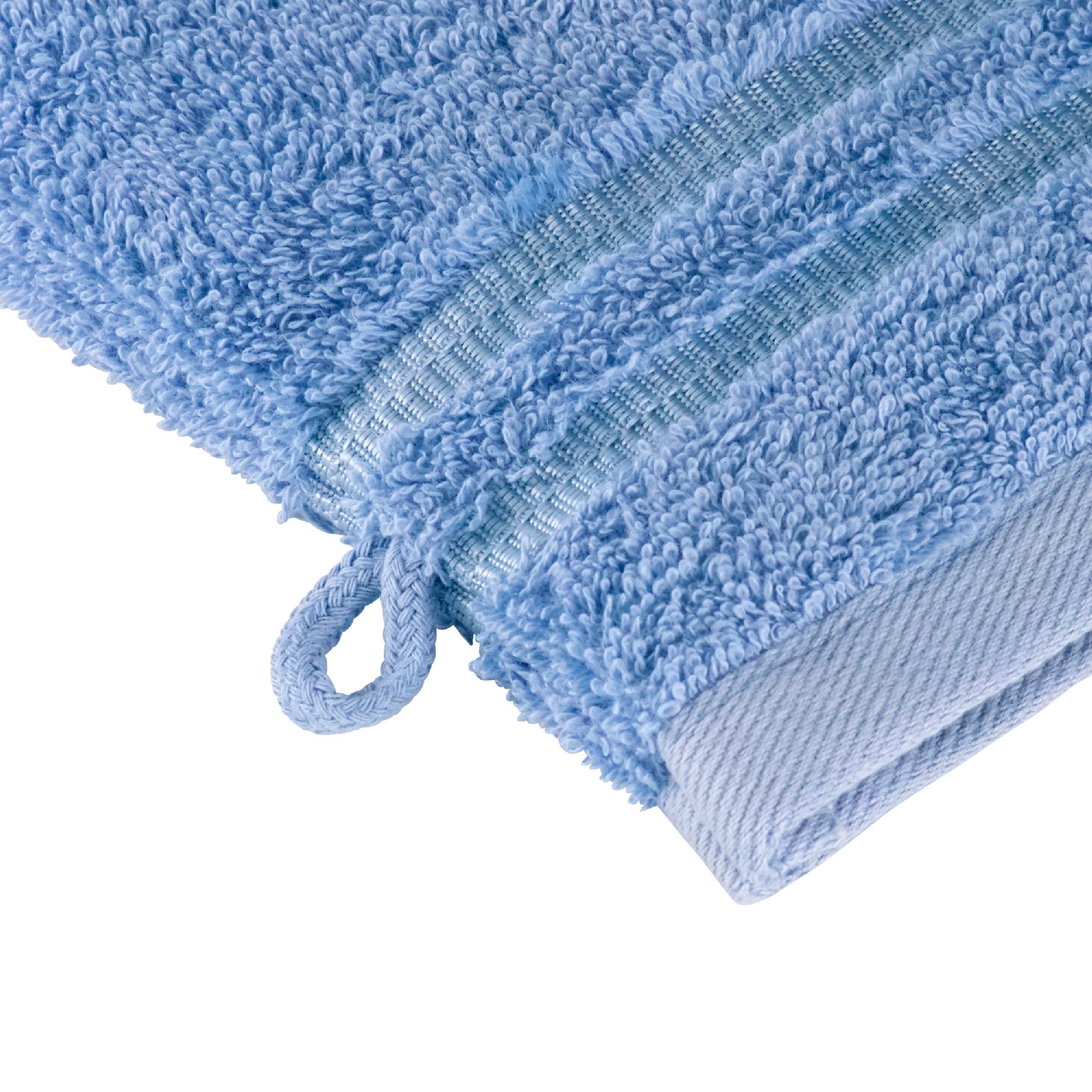 Schiesser Waschhandschuh »Milano im 5er Set«, (5 St., 5er Set Waschlappen 16 x 22 cm), mit Webbordüre