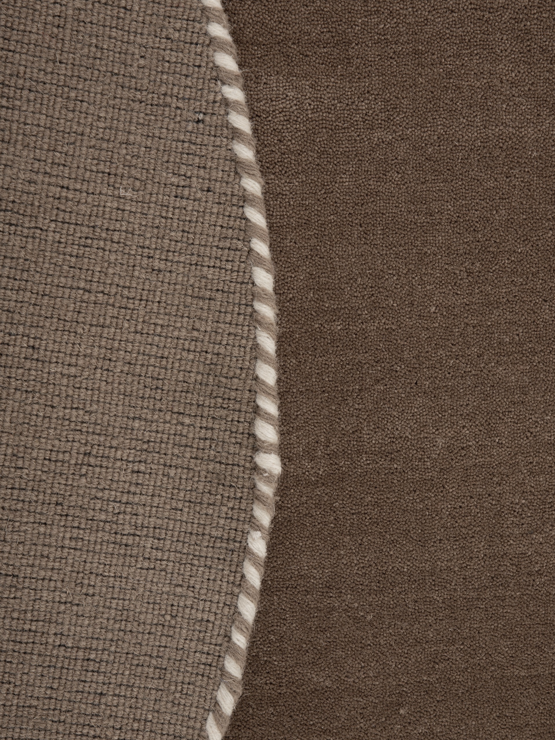 carpetfine Wollteppich »Gabbeh Lola Uni«, rund, 14 mm Höhe, mit natürlichem Pflanzenmaterial von Hand gewebt, auch als Läufer