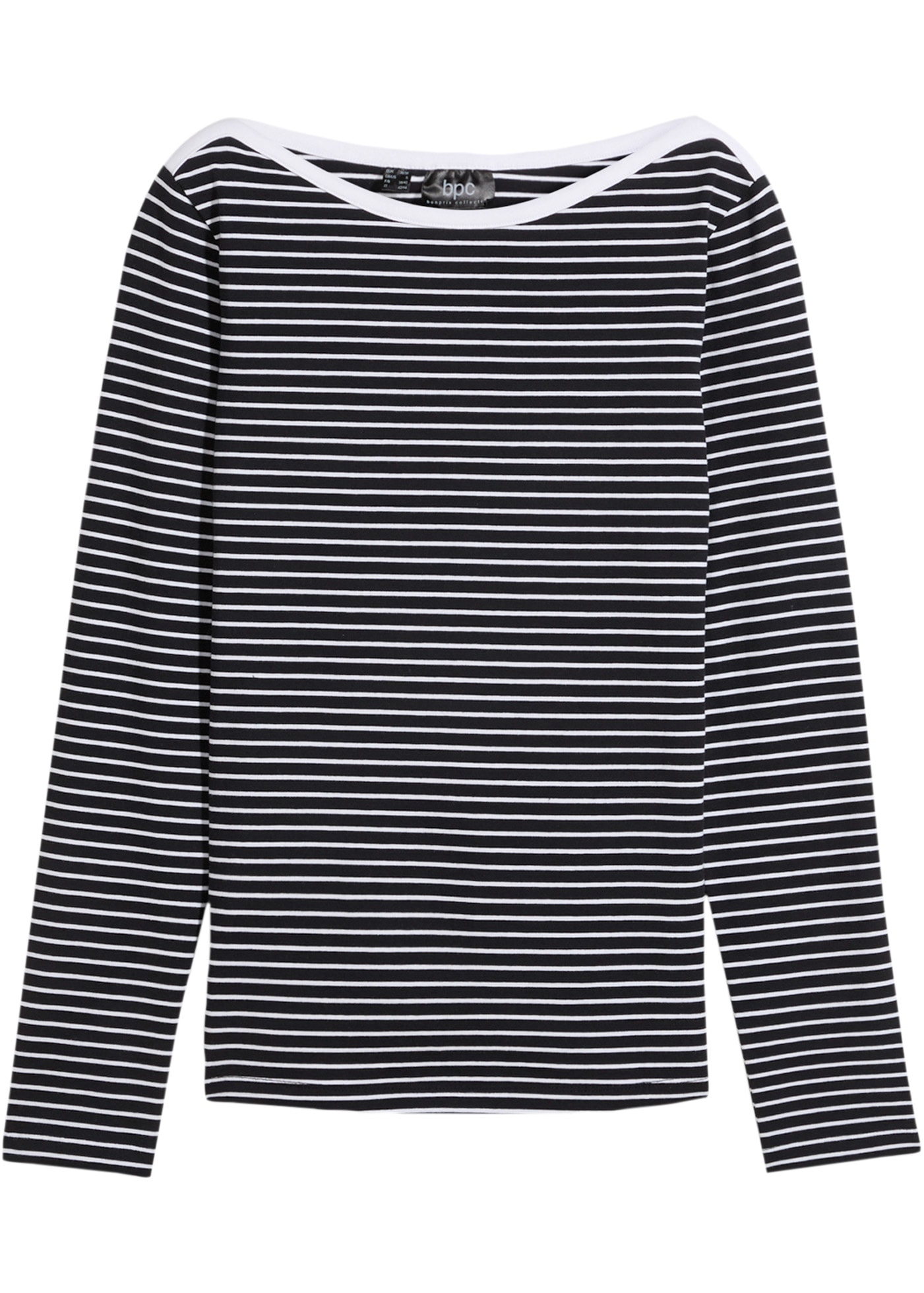 bonprix Langarmshirt »Langarmshirt mit reiner Baumwolle« Langarmshirt mit reiner Baumwolle