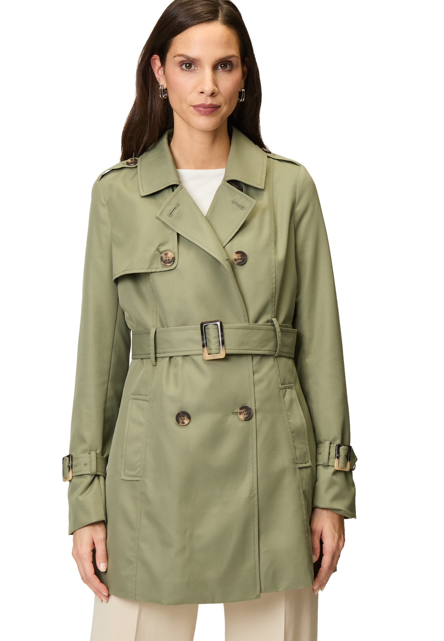 Zero Trenchcoat »Trenchcoat mit Bindegürtel«