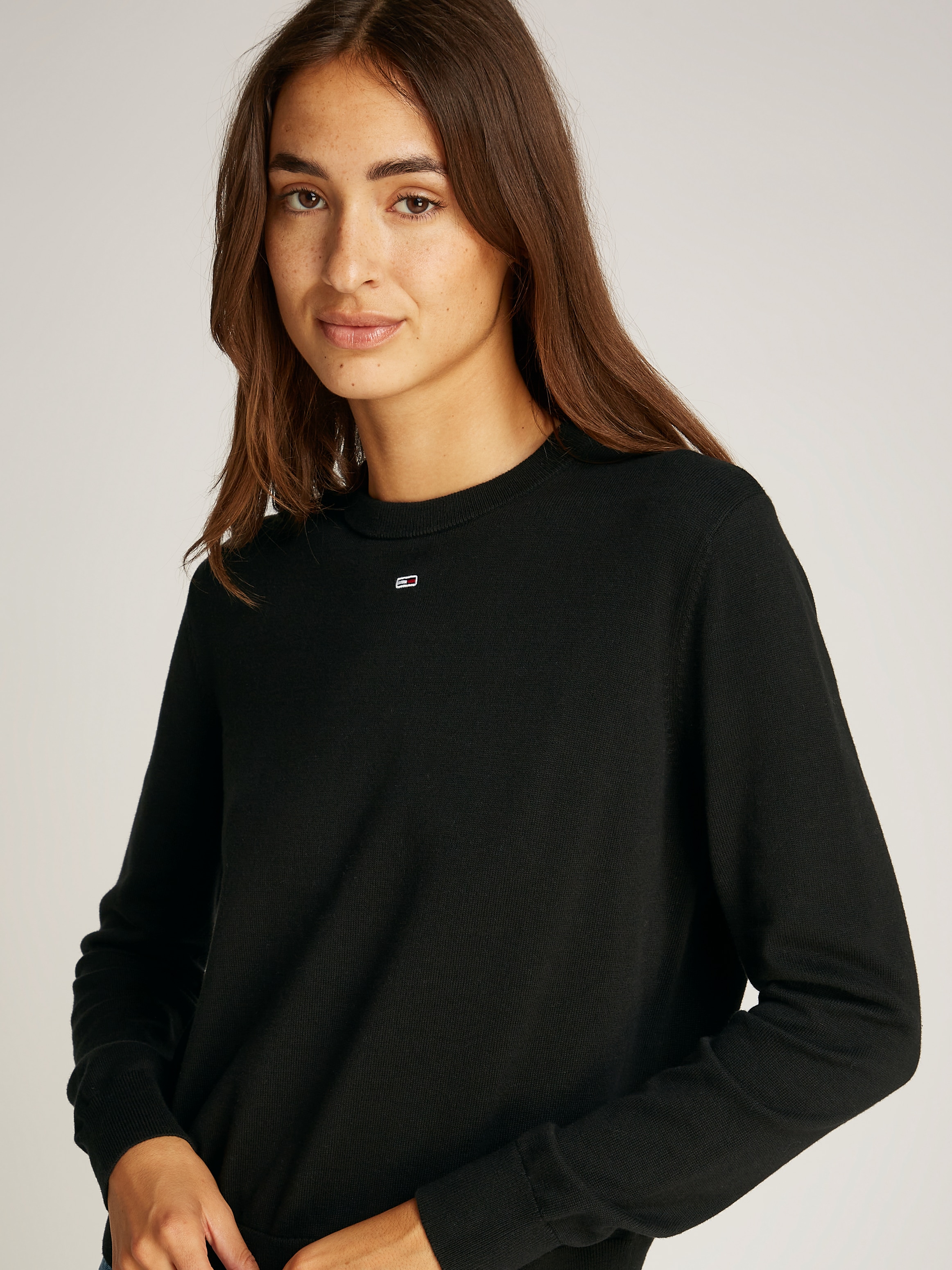 Tommy Jeans Curve Rundhalspullover »TJW ESSENTIAL CREW SWEATER EXT«, in Großen Größen, Rundhals