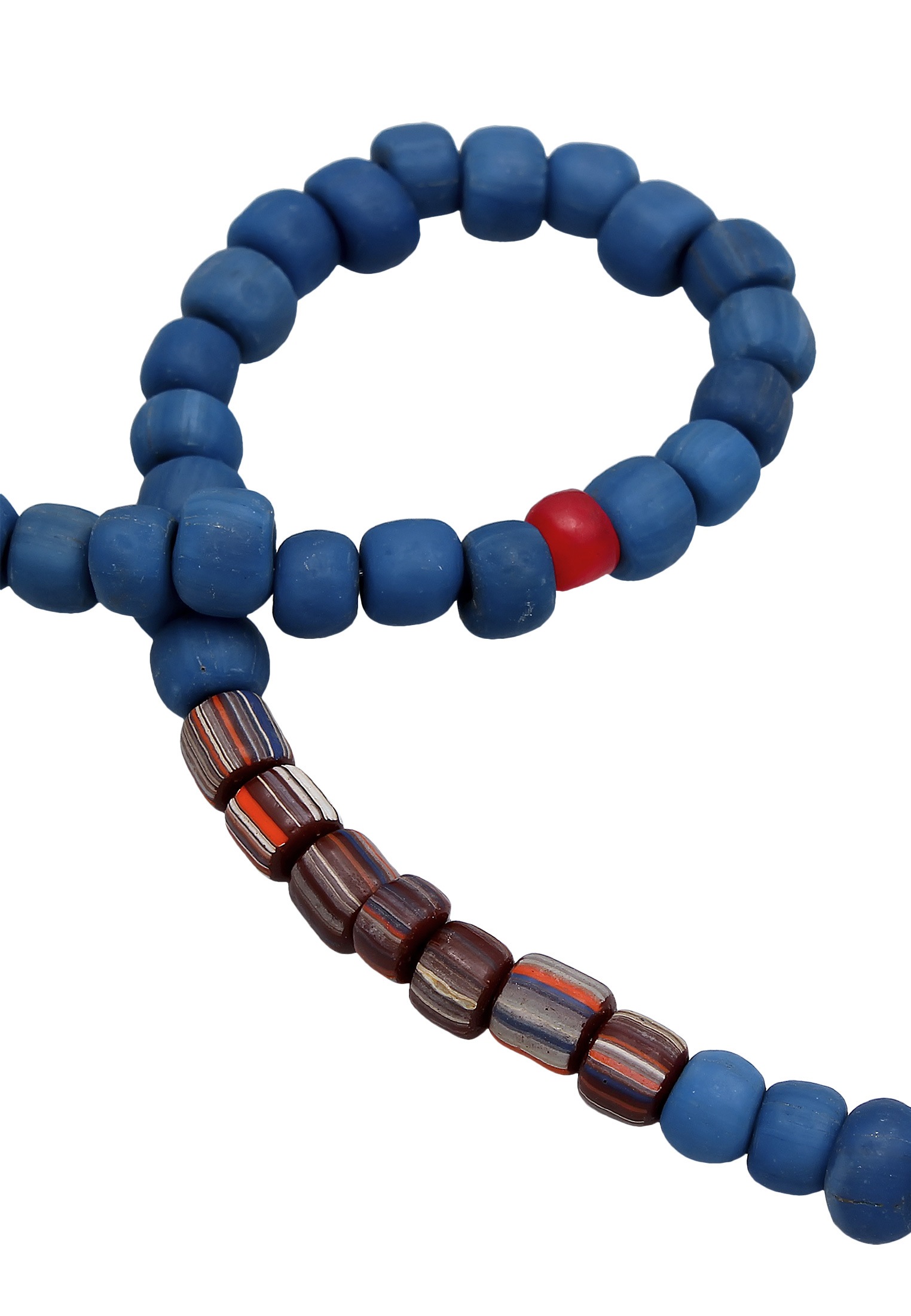 Kuzzoi Silberkette »Halskette Glas Beads Urban Style 925 Silber«