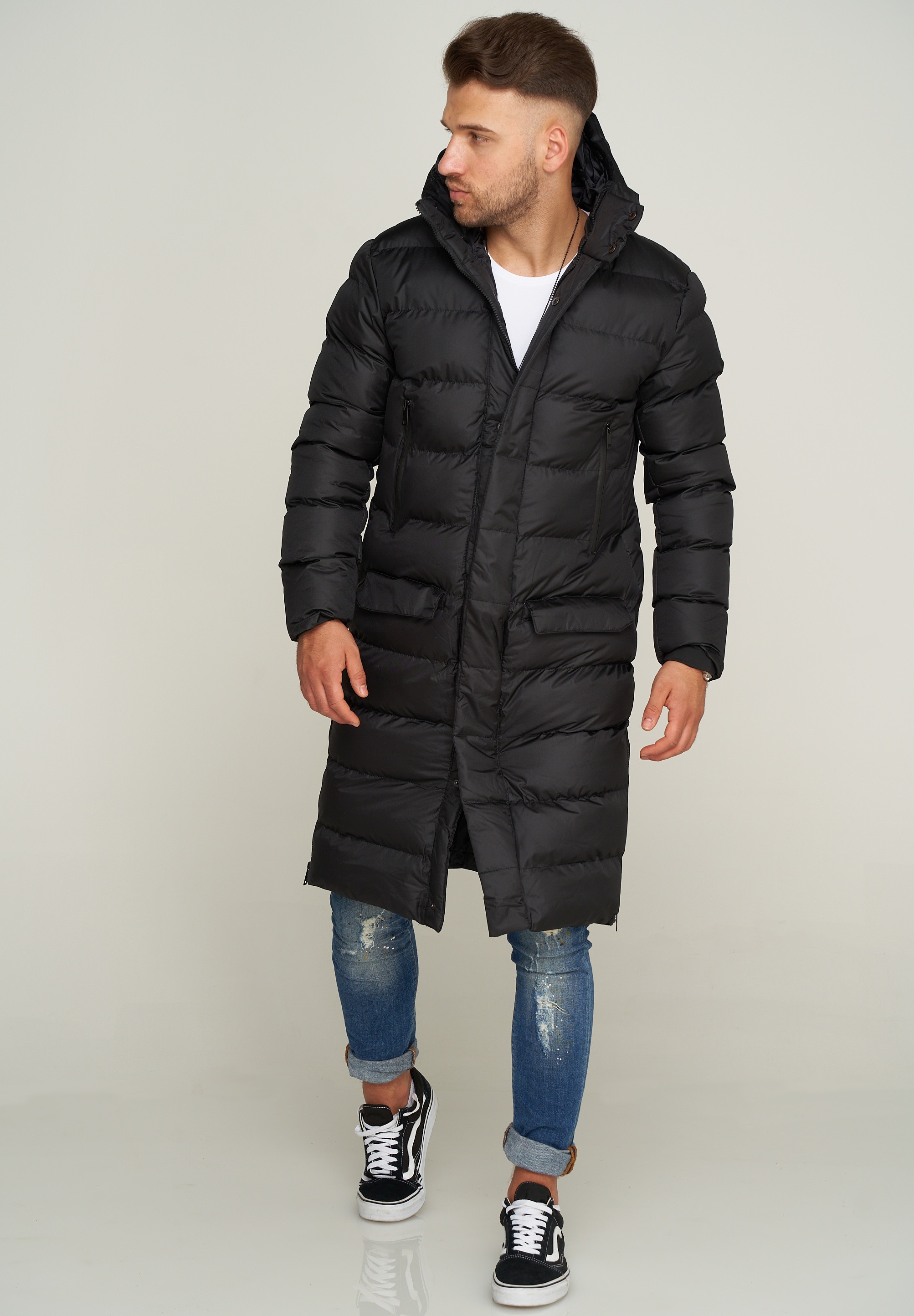 SOULSTAR Parka »Winterjacke als Langer Steppmantel - Winterparka«