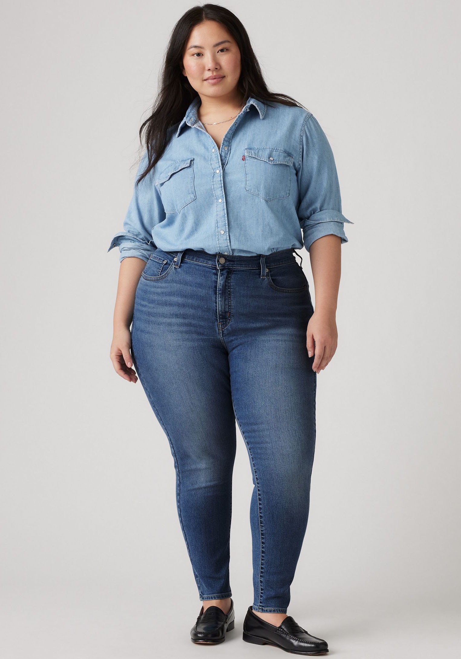 Levi's® Plus Skinny-fit-Jeans »721 PL HI RISE SKINNY«, sehr figurbetonter Schnitt