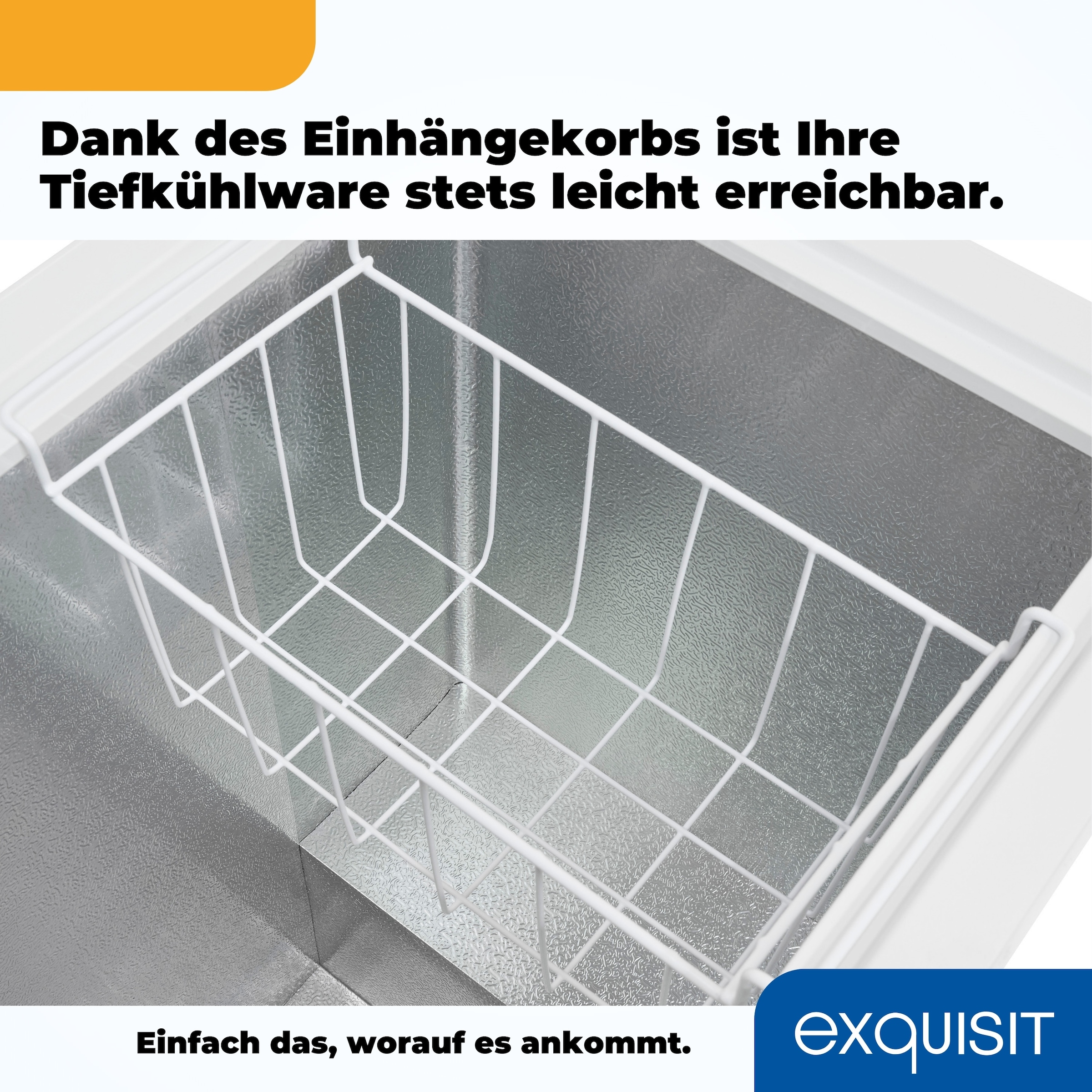 exquisit Gefriertruhe »GT100-050E weiss«, 83,5 cm hoch, 54,5 cm breit