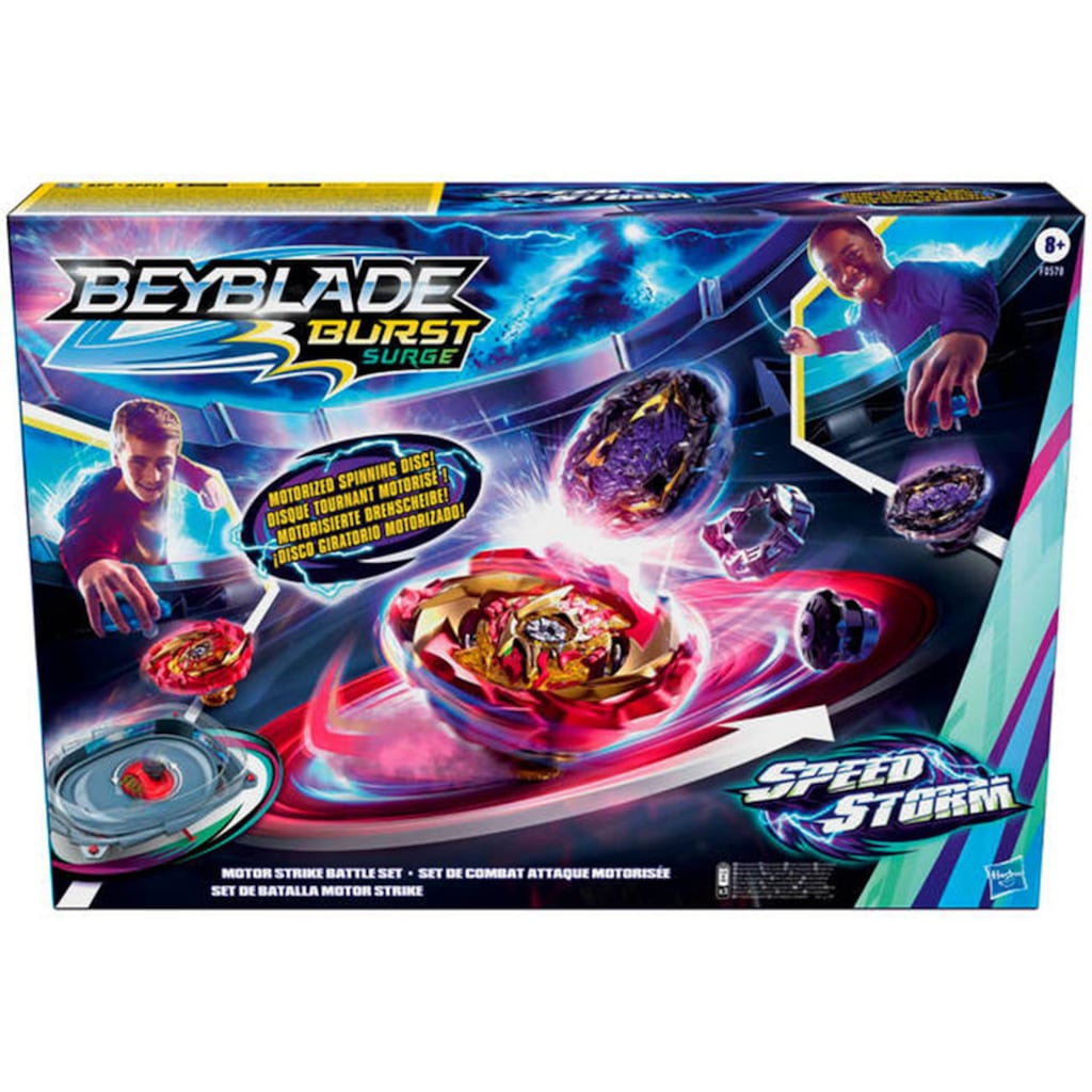 Hasbro Speed-Kreisel »Beyblade Burst Surge Speedstorm Motor Strike Battle Set«, Arena mit 2 Kreiseln
