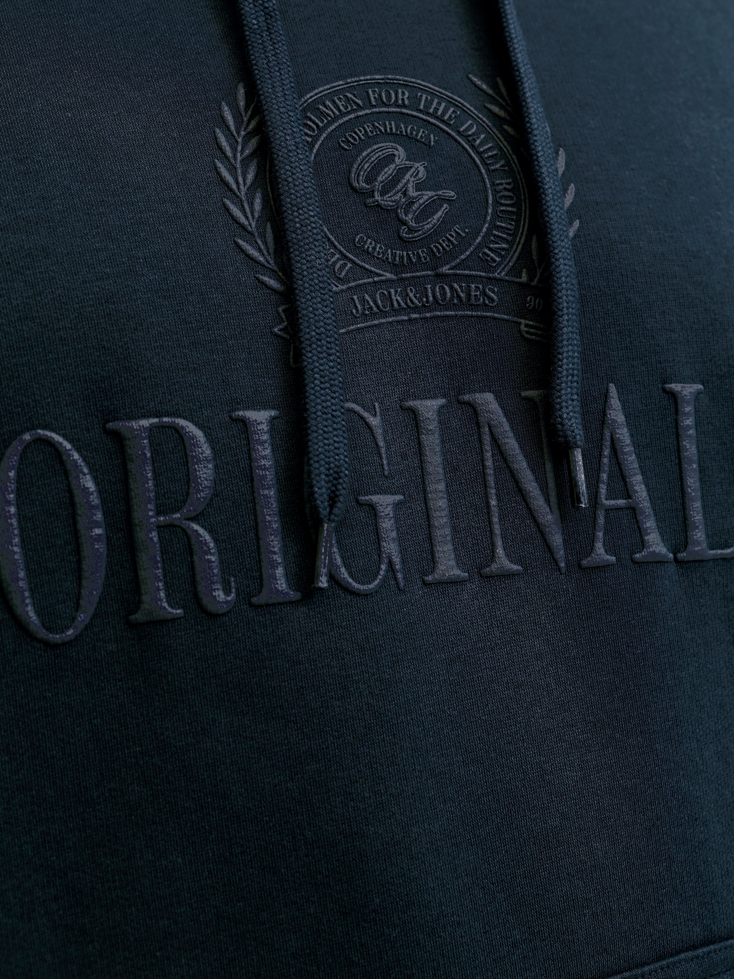 Jack & Jones PlusSize Kapuzensweatshirt »JORFREDERIKSBERG MONOGRAM SWEAT HOOD PLS«, Baumwollmischung, regular fit
