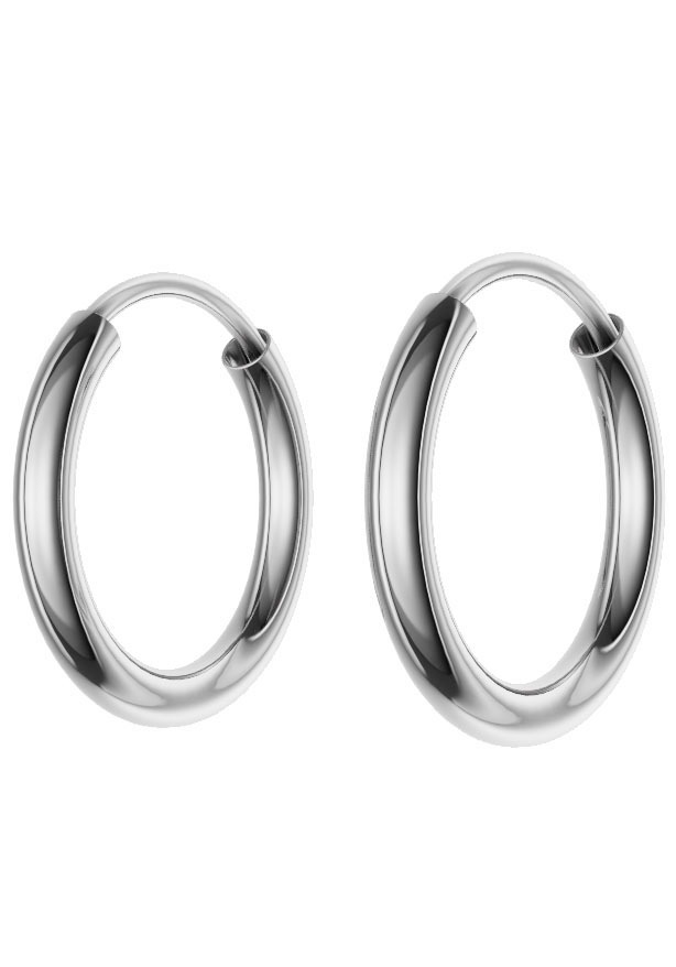 Firetti Paar Creolen »Schmuck Geschenk Silber 925 2,0 mm breit«, Made in Germany
