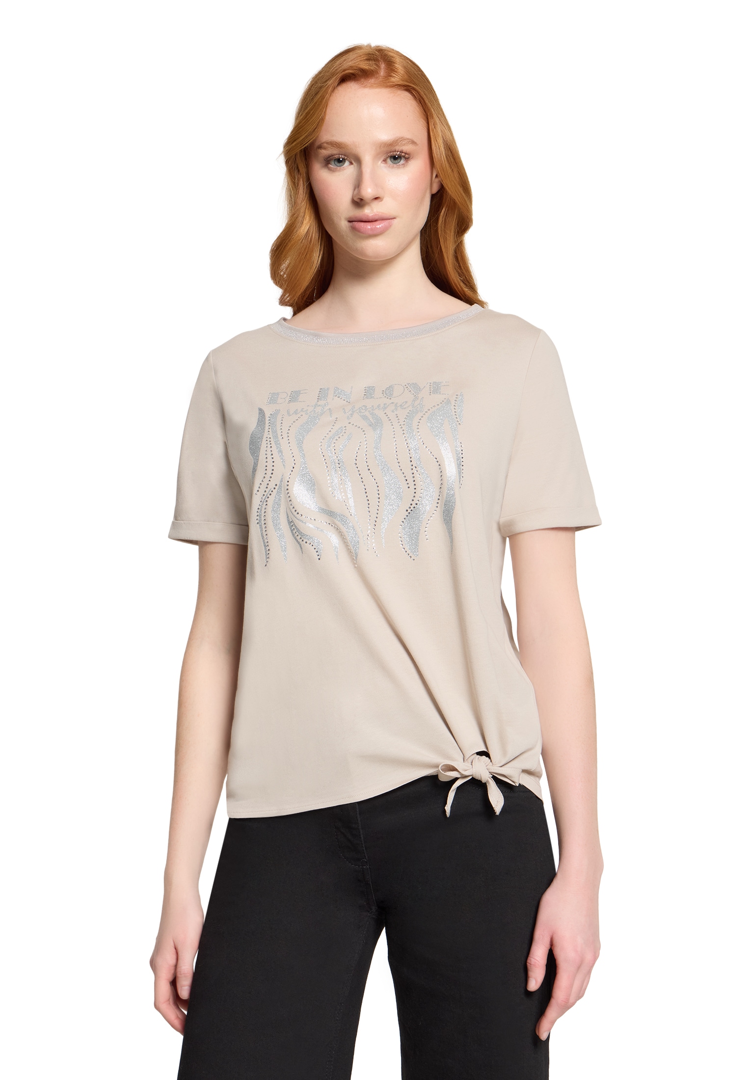 Betty Barclay Rundhalsshirt »Casual-Shirt mit Schleifenknoten«