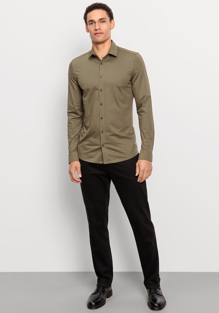 OLYMP Businesshemd »No. Six 24/Seven super slim«, in bequemer Jersey-Qualität