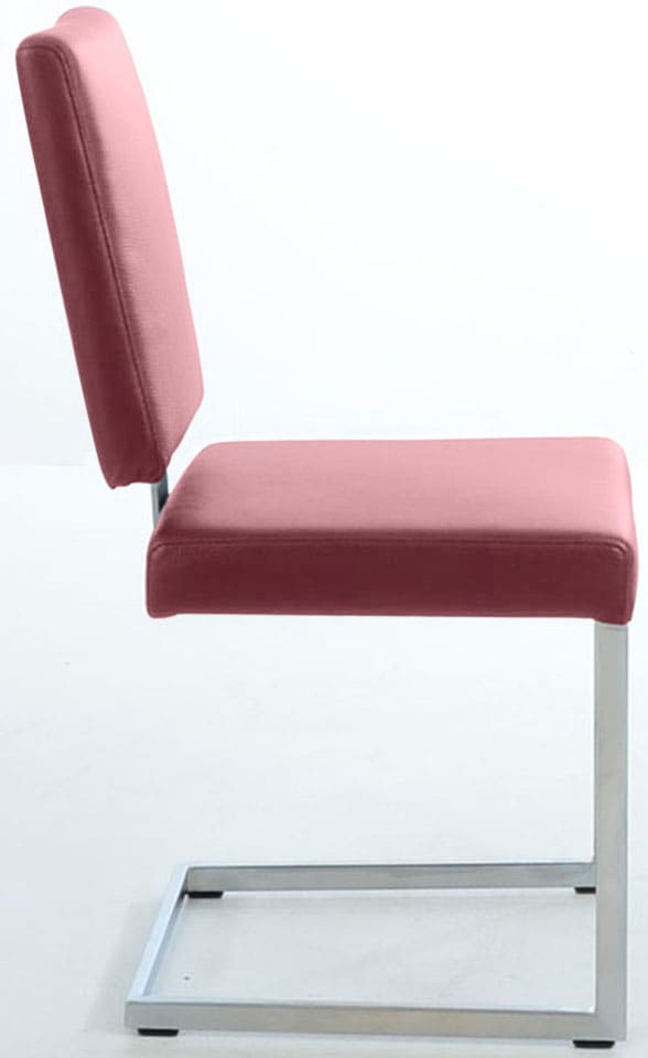 K+W Komfort & Wohnen Freischwinger, Leder Longlife BRONCO, stabiles Hochkantgestell, in Leder oder Microfaser