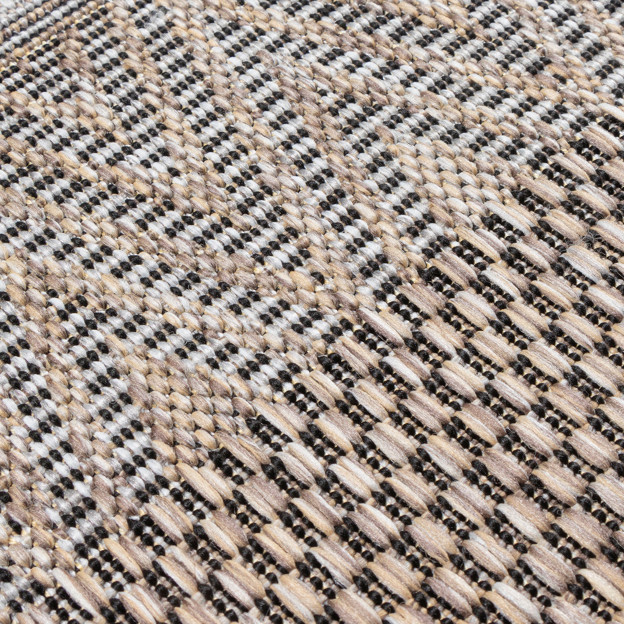 Sanat Teppich »Melissa 8003«, rund, 10 mm Höhe, Kurzflor, In -und Outdoor geeignet, Außenbereich, Wohnzimmer