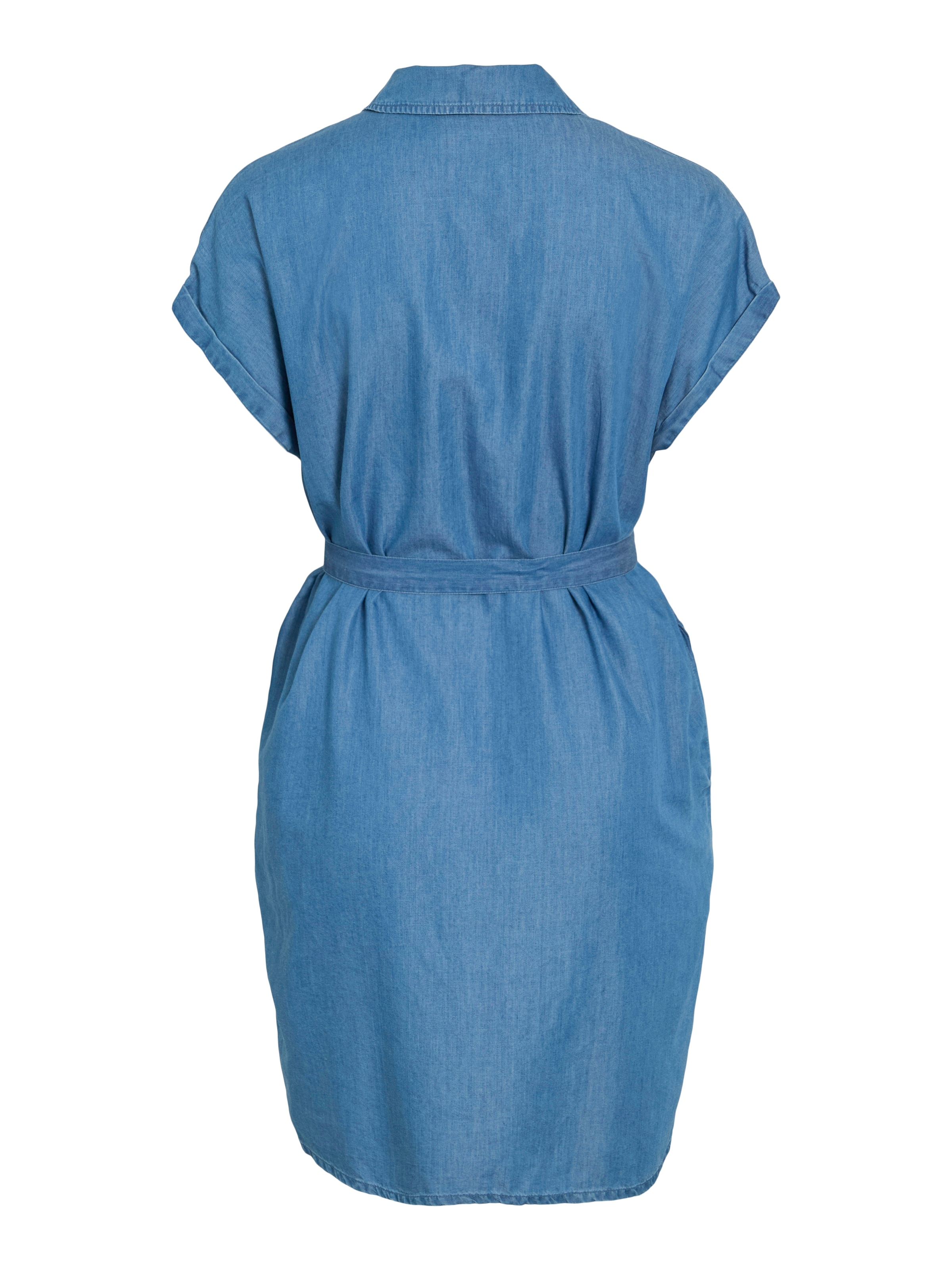 Vila Blusenkleid »VINORI S/S SHIRT DRESS - NOOS« Brusttasche Sommerkleid, im Denim Look
