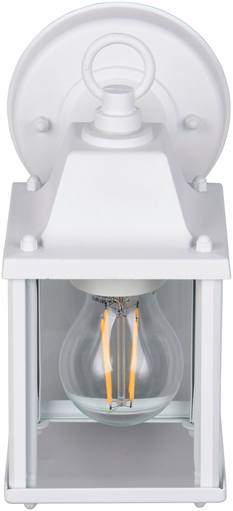 TRIO Leuchten Außen-Wandleuchte »MIRANDE, Hauswand Leuchte Laterne mit Glasschirm, exkl 1x E27 max 40W« E27 1 Stk. warmweiß - kaltweiß IP23, Outdoor Wandlampe für wechselbare Leuchtmittel Höhe 23cm