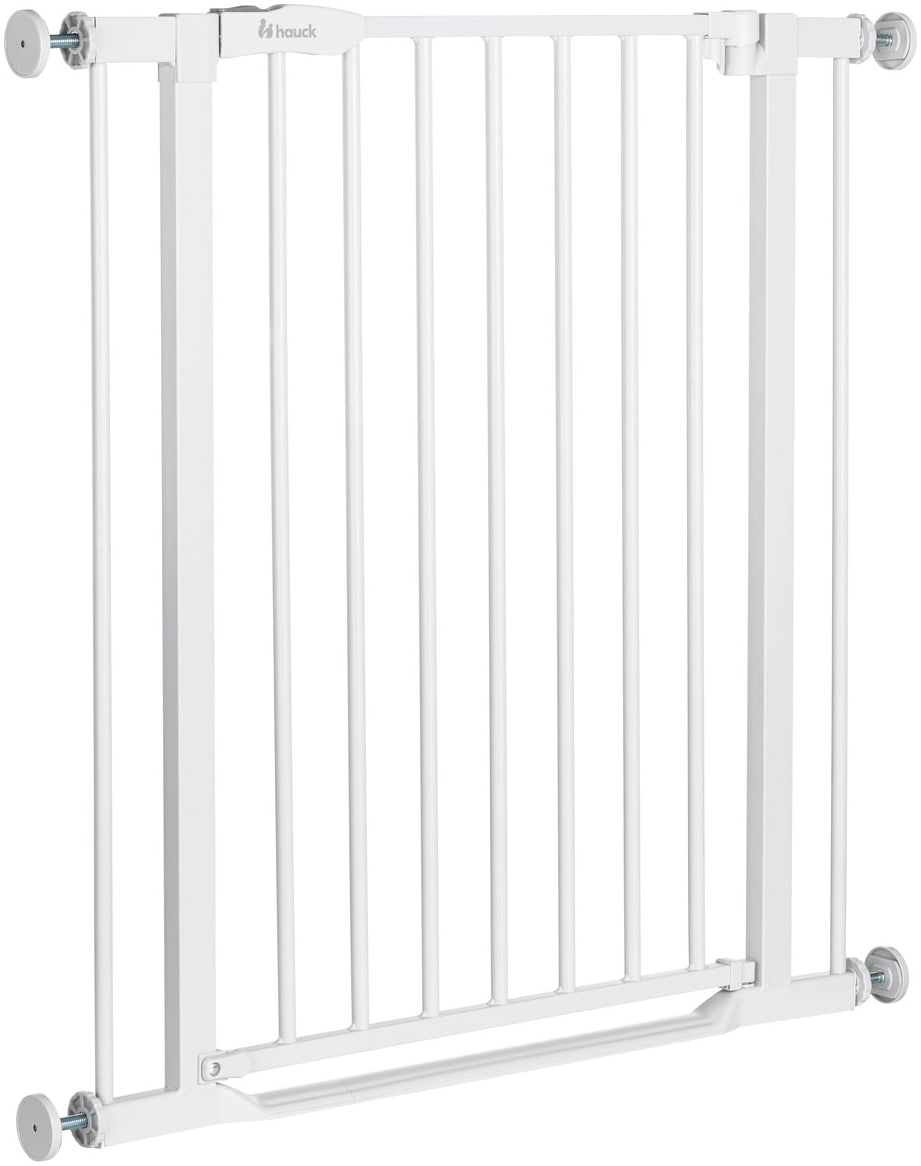 Hauck Türschutzgitter »Clear Step 2, White«, auch als Treppenschutzgitter verwendbar; 75-80 cm, flacher Durchgang