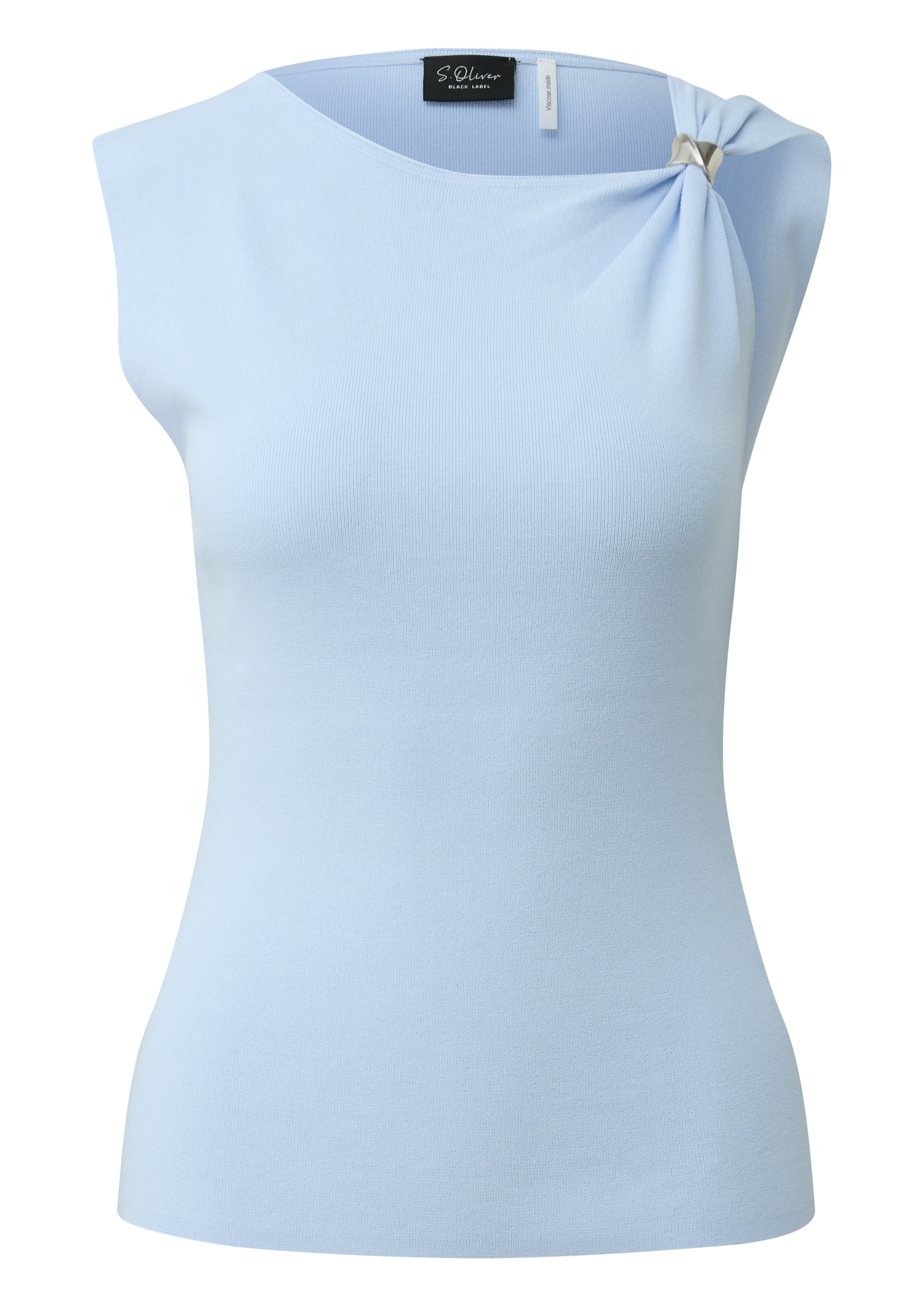 s.Oliver BLACK LABEL Kurzarmshirt mit Träger Detail