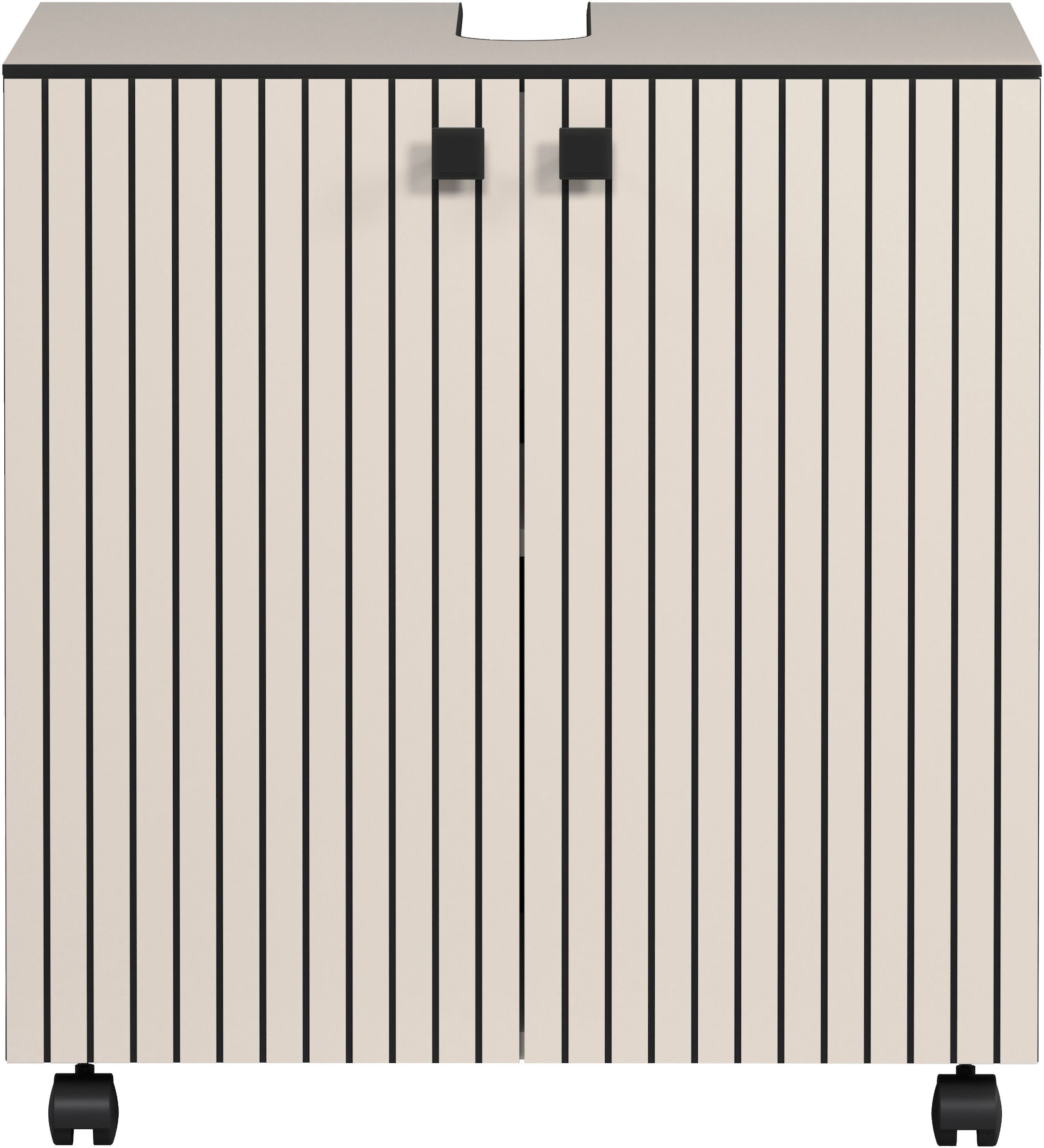 welltime Waschbeckenunterschrank »Amrum« Waschtisch auf Rollen - (B/T/H) wahlweise 60-80/42/64 cm