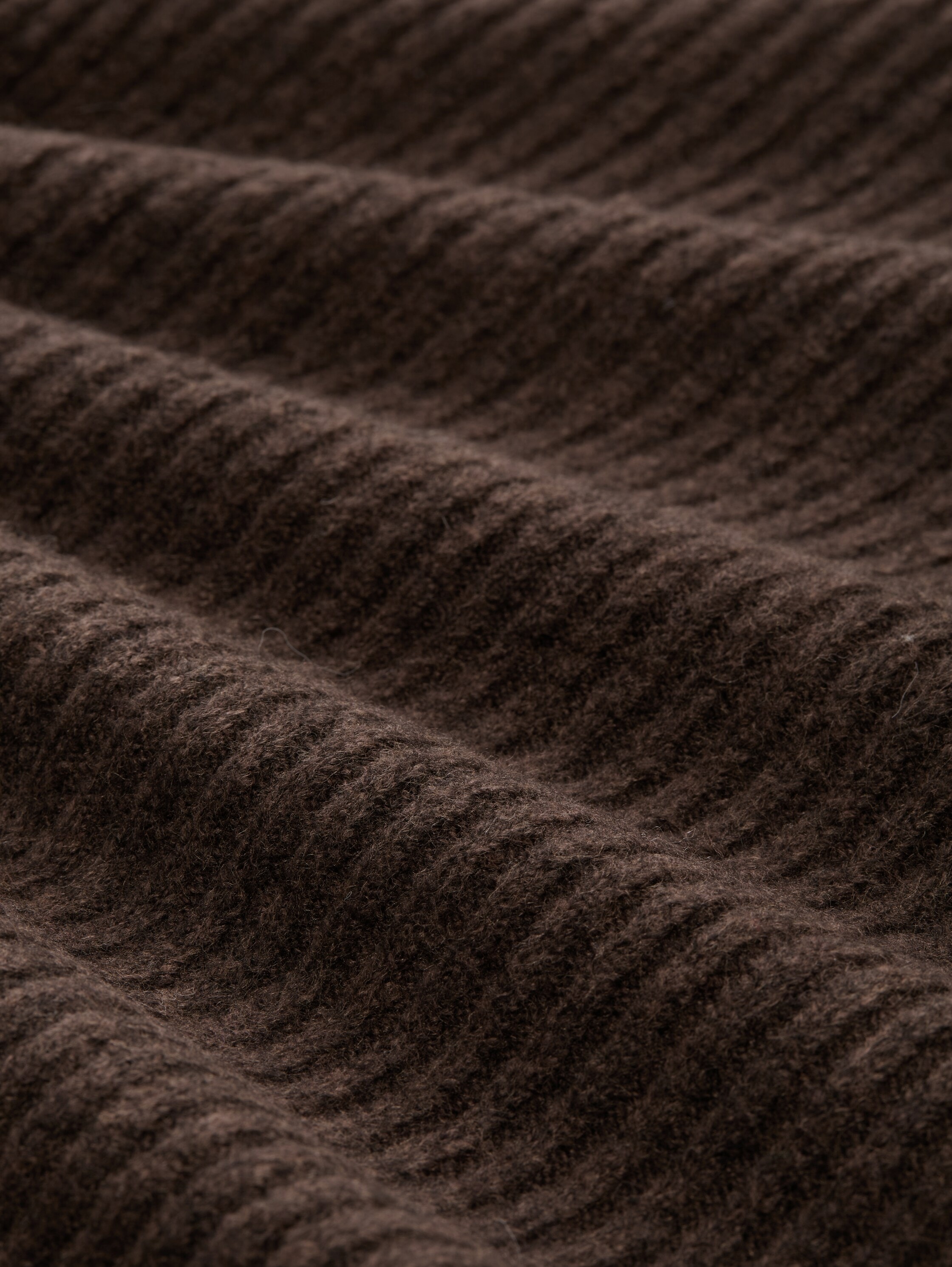 TOM TAILOR Denim Strickpullover mit Stehkragen