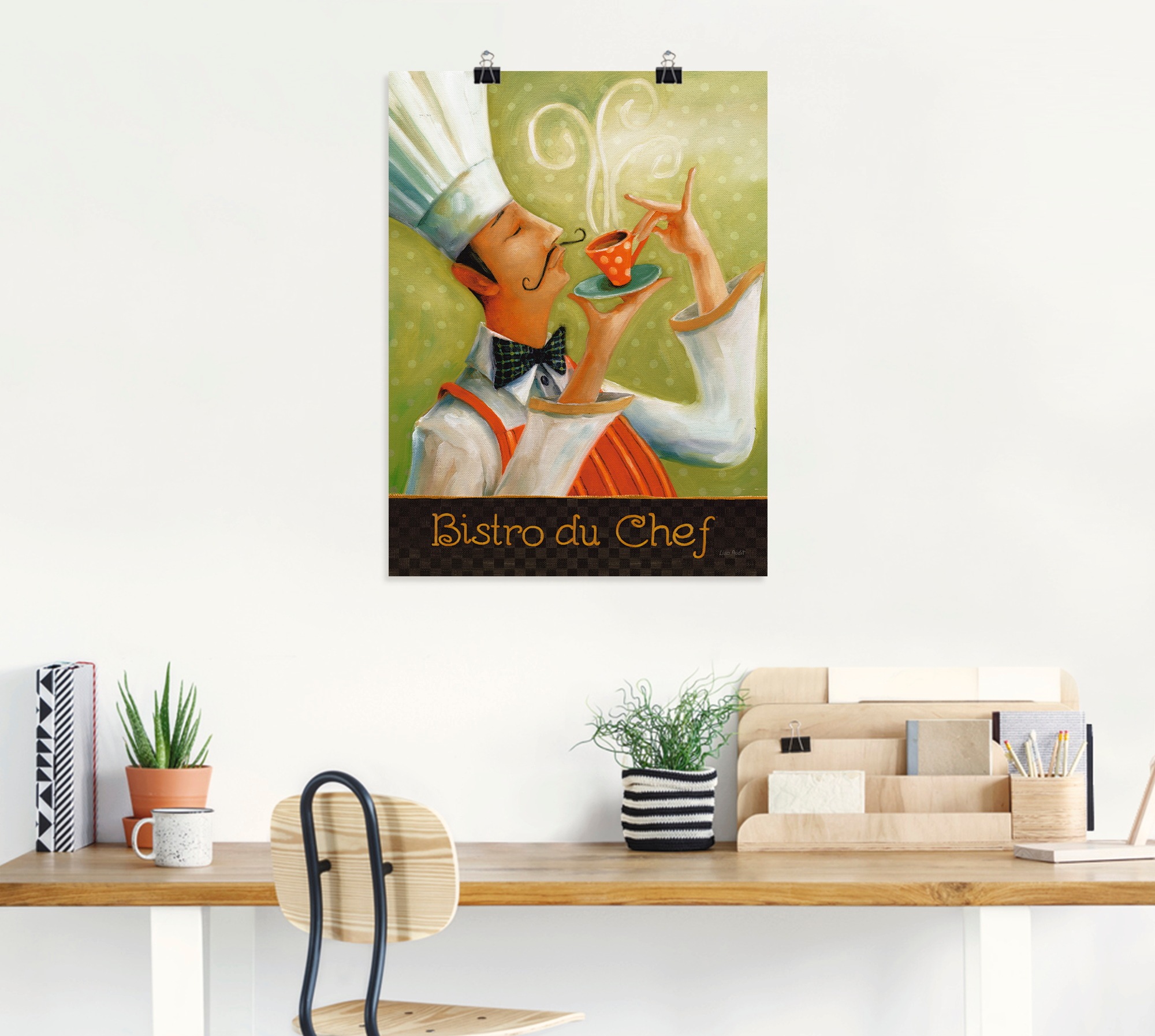 Artland Wandbild »Cafe Moustache I«, Getränke, (1 St.), als Leinwandbild, Poster, Wandaufkleber in verschied. Größen