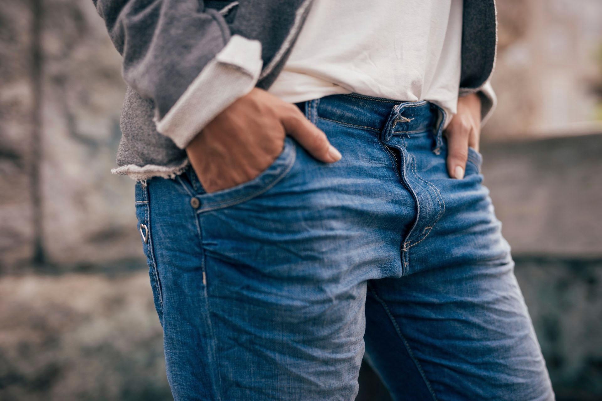 Please Jeans Boyfriend-Jeans »P85A«, lässige Jeans Hose mit Crinkle-Effekt und krempelbarem Bein