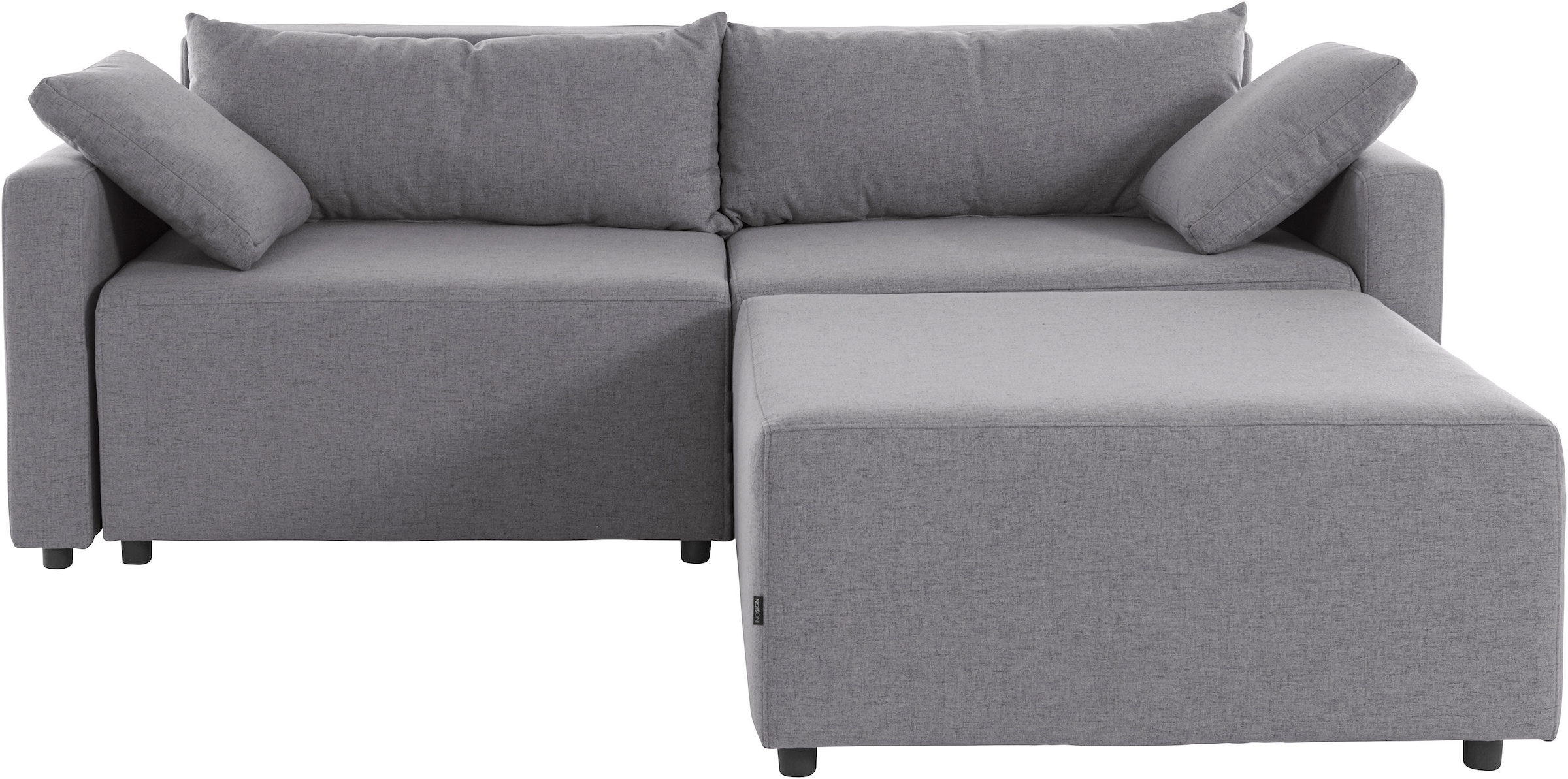 INOSIGN Ecksofa »Marva 3tlg. L-Form«, beide Armlehnelemente ausziehbar für Bettfunktion, mit Bettkasten