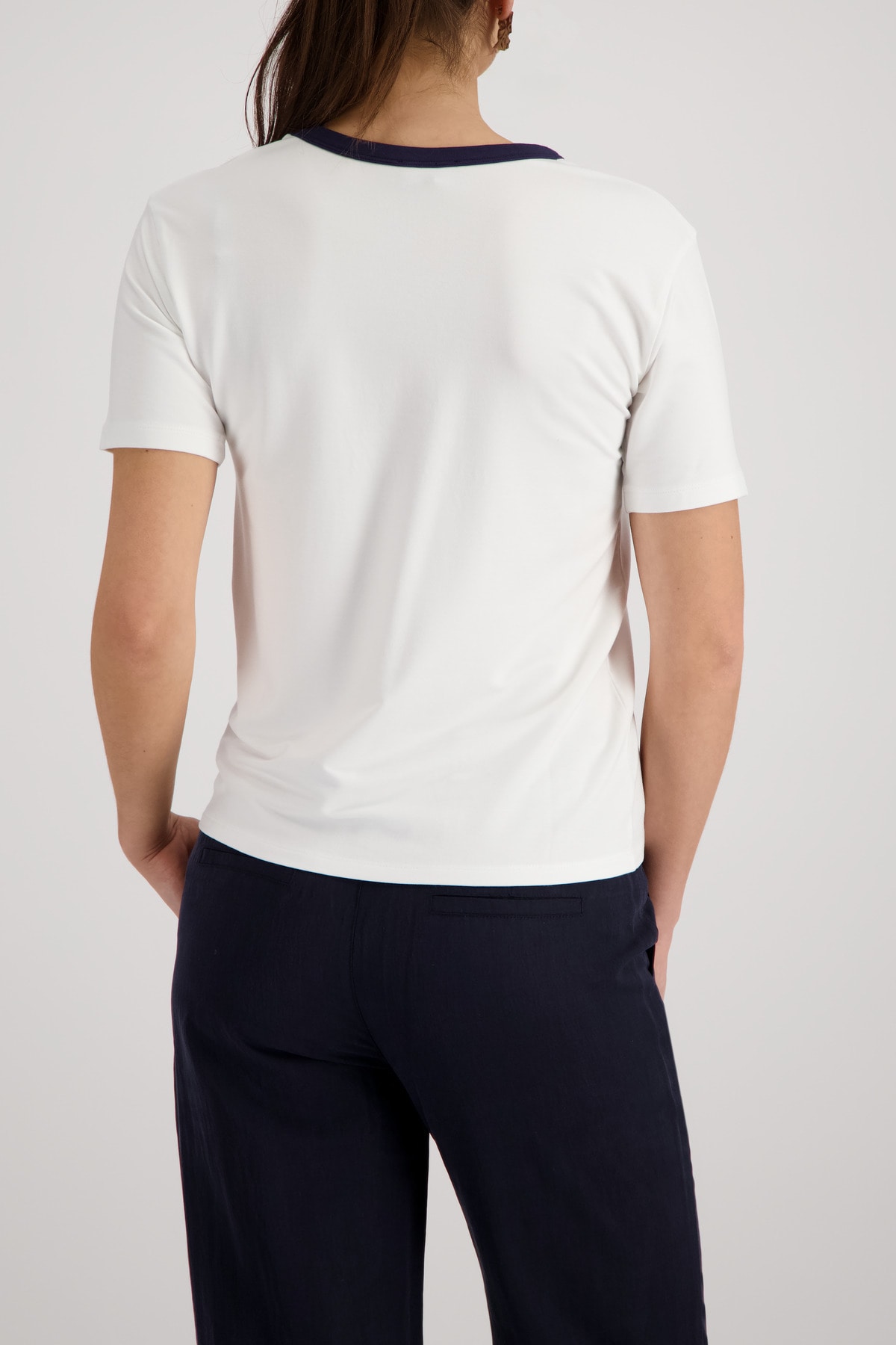 Monari T-Shirt Regular fit mit Strassschrift