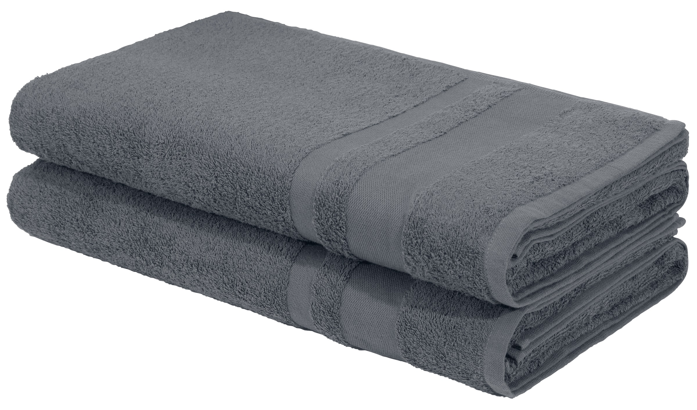 OTTO home Saunatuch »Vanessa, als Set und Serie erhältlich, 2 Saunatücher, 80x200cm« Handtücher mit Bordüre, 100% Baumwolle, einfarbig, weich