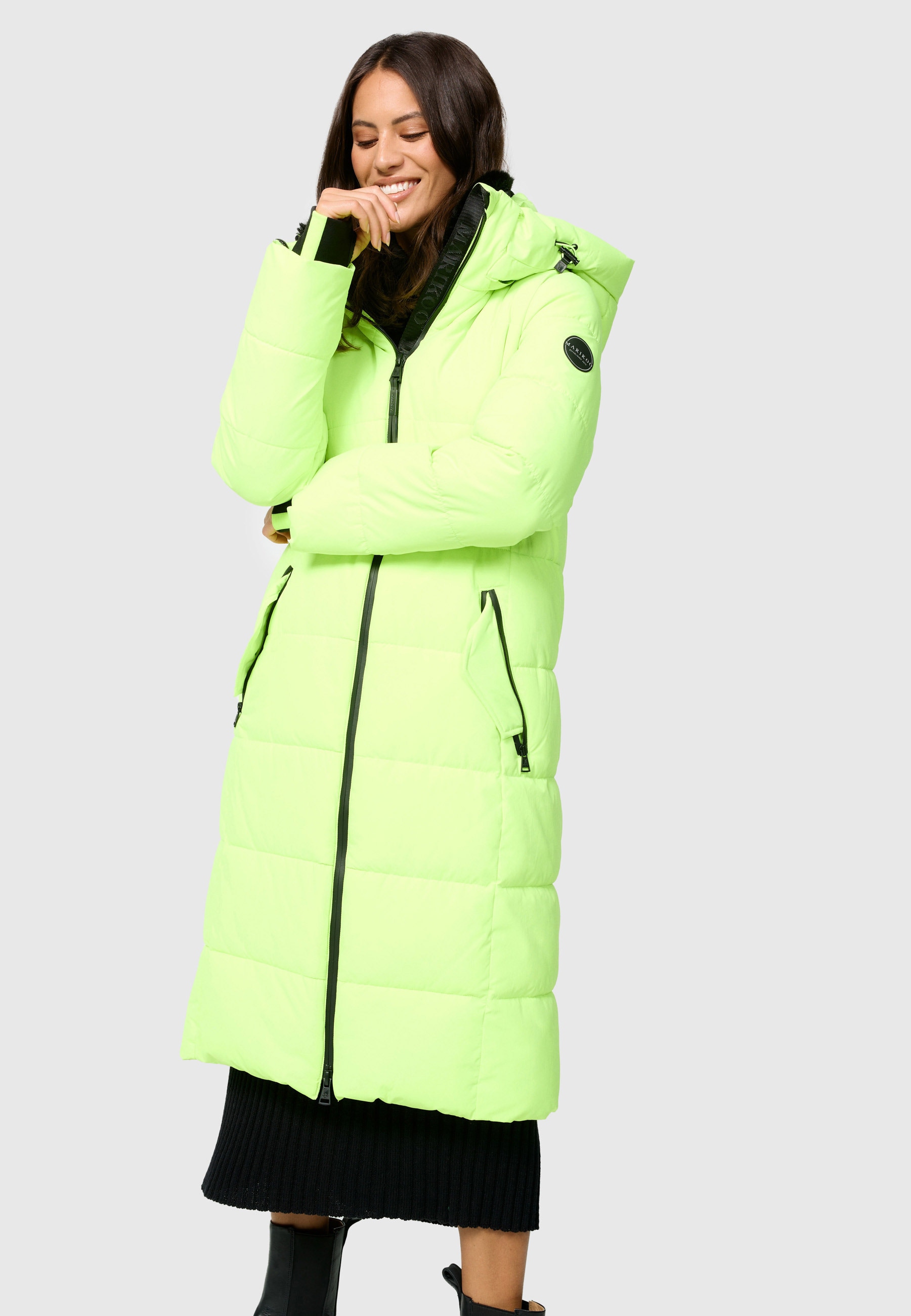 Steppjacke »Marikoo Zuraraa lange Damen Winter Steppjacke B989«