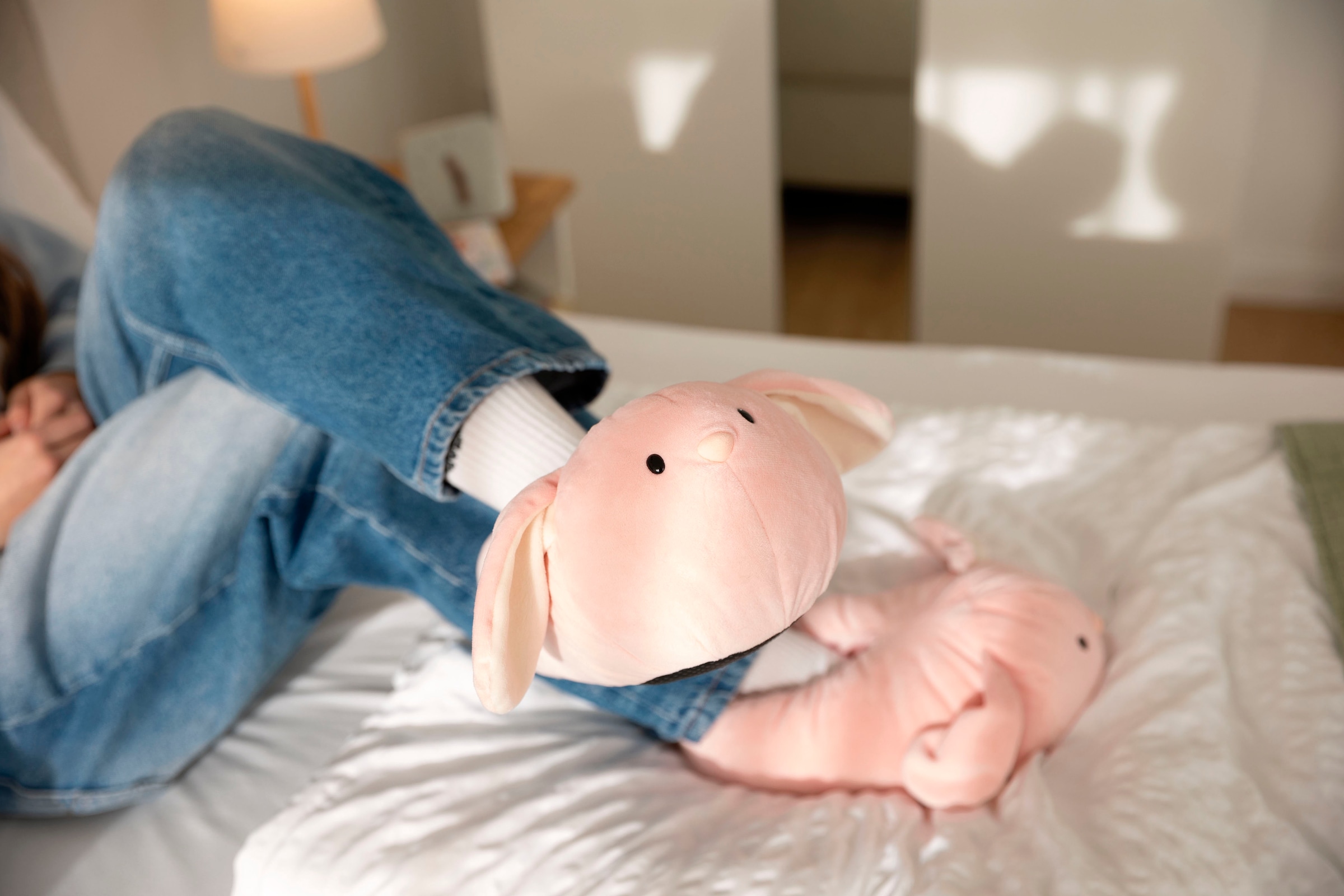 Nici Plüsch Hausschuhe »mymochi Hase Pibu«