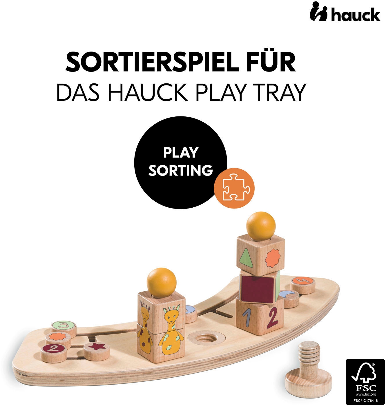 Hauck Steckspielzeug »Play Sorting GirafFSC® - schützt Wald - weltweitfe«
