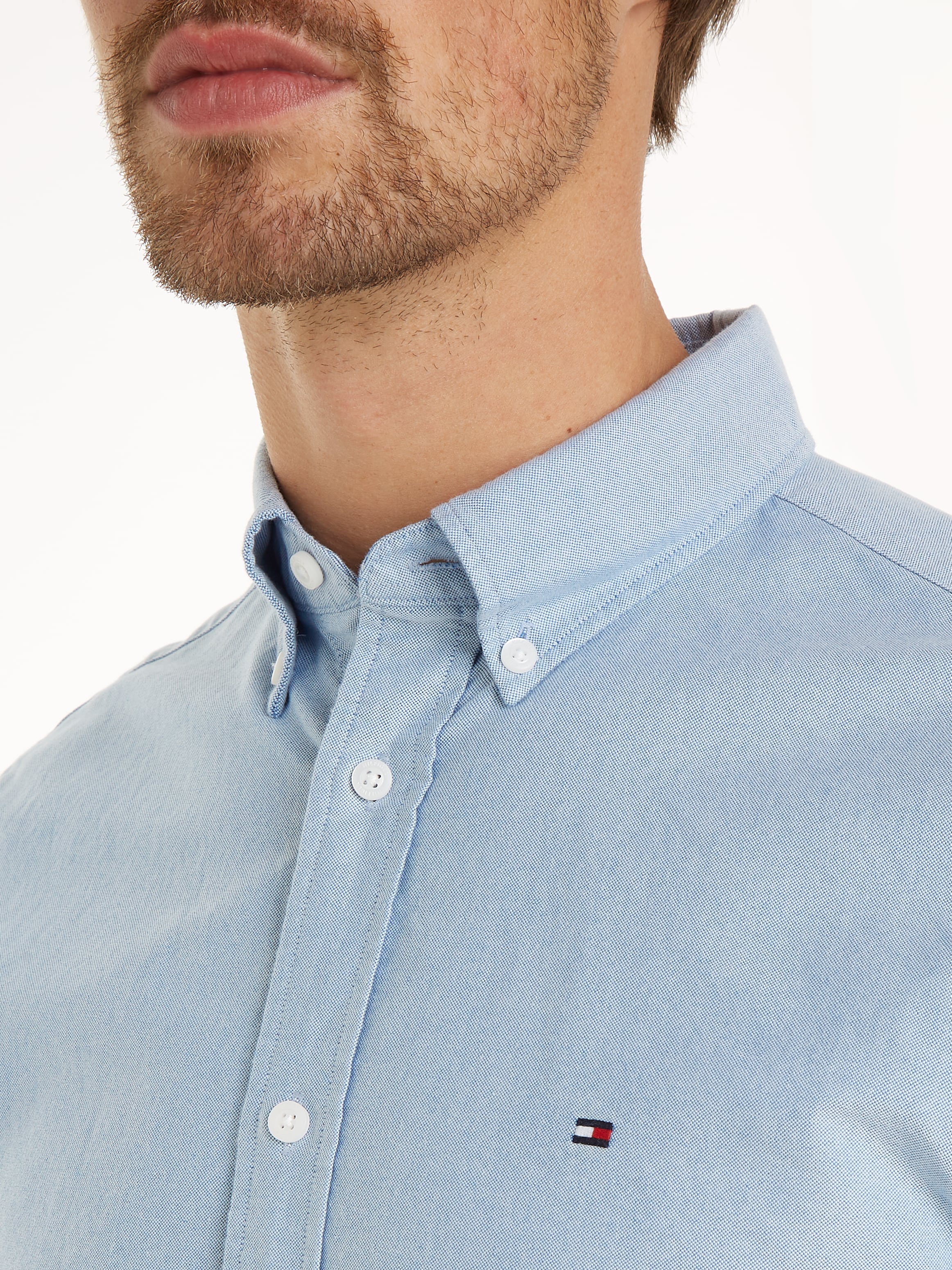 Tommy Hilfiger Langarmhemd »SOLID HERITAGE OXFORD Regular Fit SHIRT«