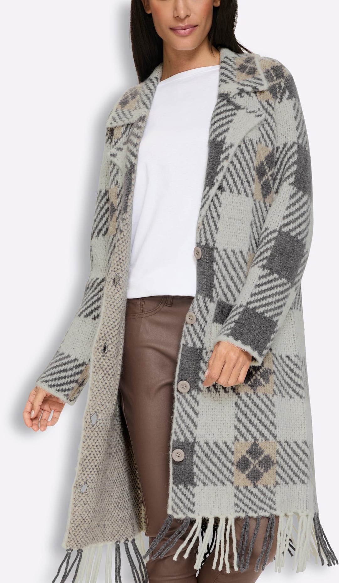 heine Longstrickjacke