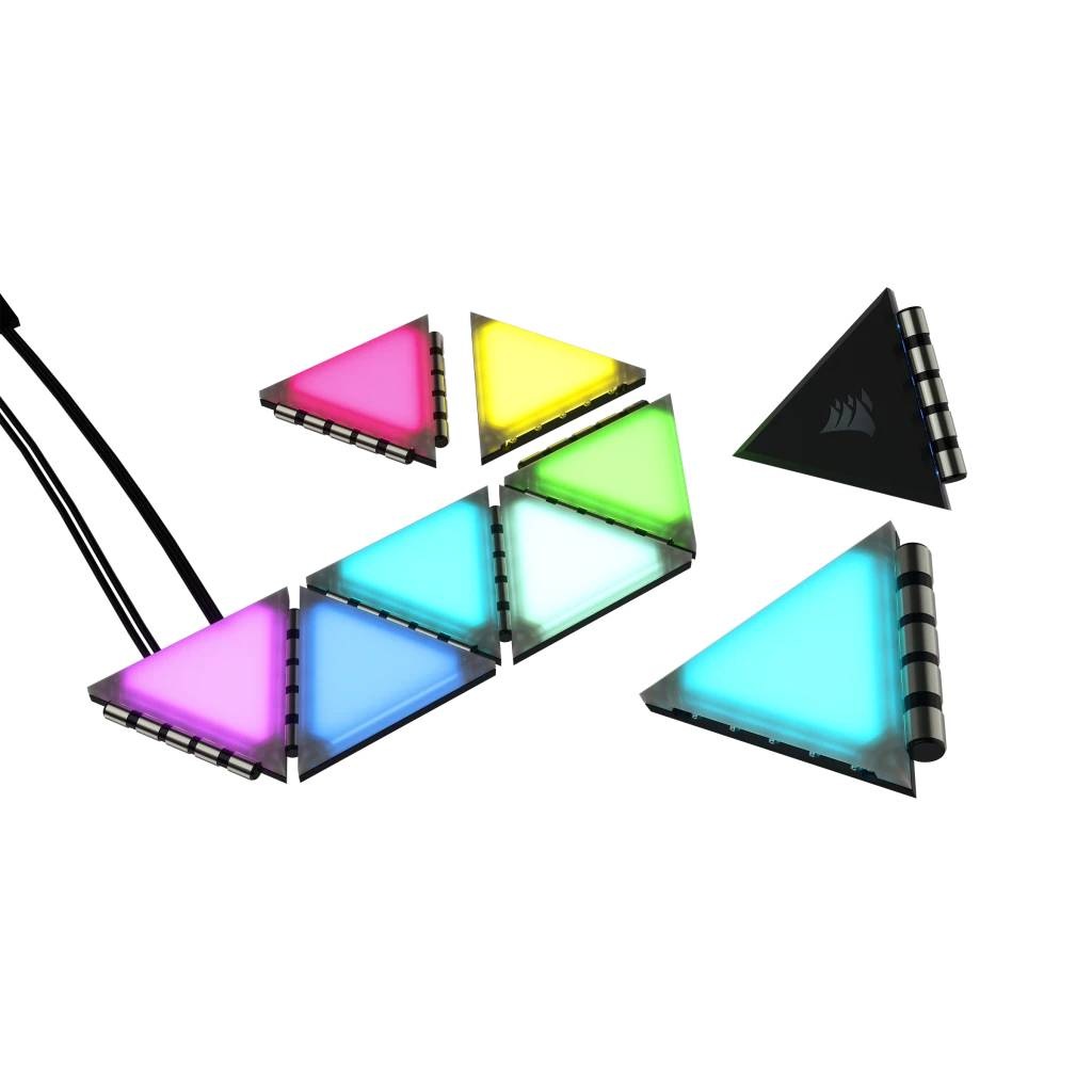 PC-Gehäuse »iCUE LC100 Smart Case Lighting Triangles, Starter Kit«