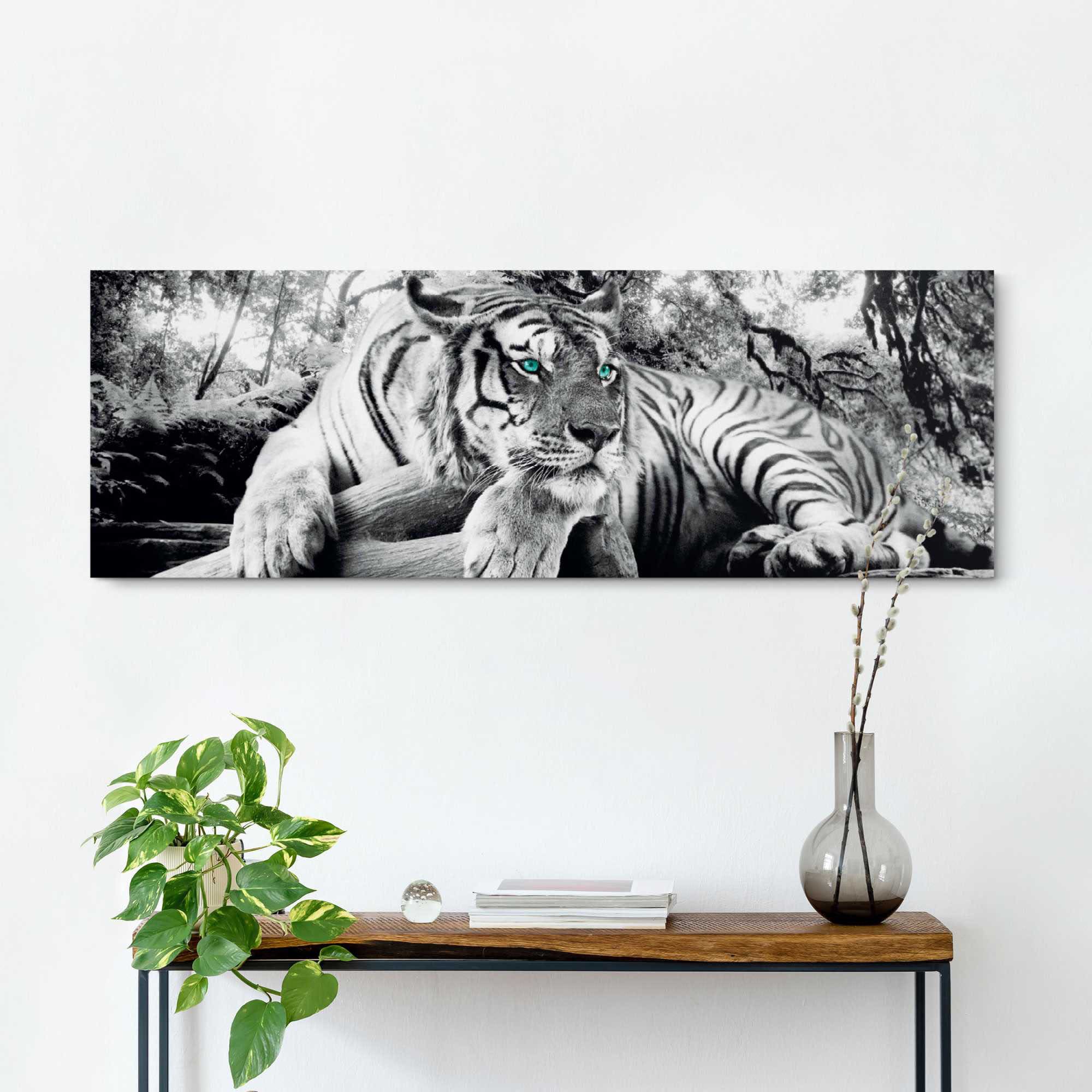 - Raubtier »Tigerblick Wandbild« - Wohnzimmer Tiger Wandbild Wandbild Reinders! bei OTTO online Wandbild - bestellen