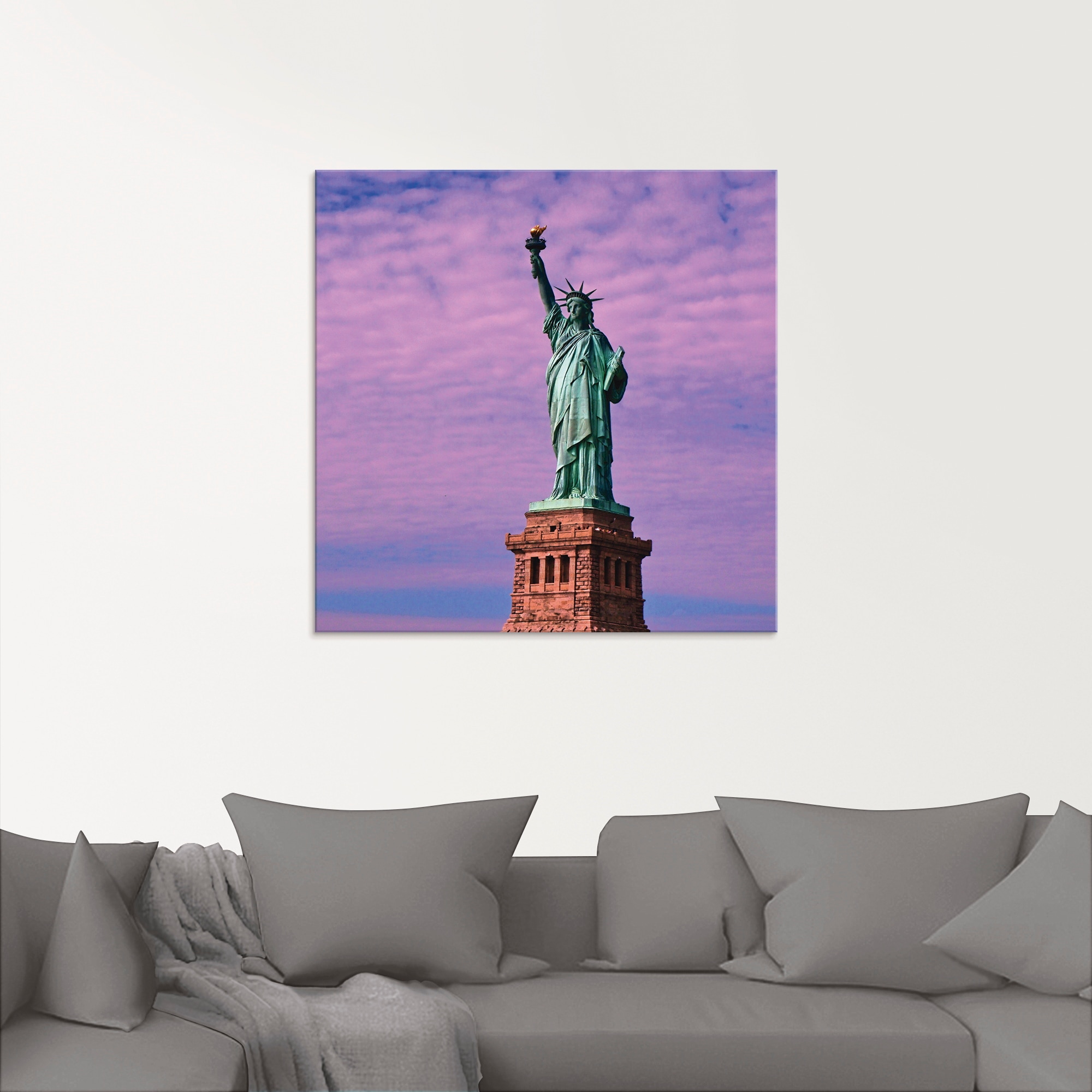 Artland Glasbild »Freiheitsstatue«, Amerika, (1 St.), in verschiedenen Größen