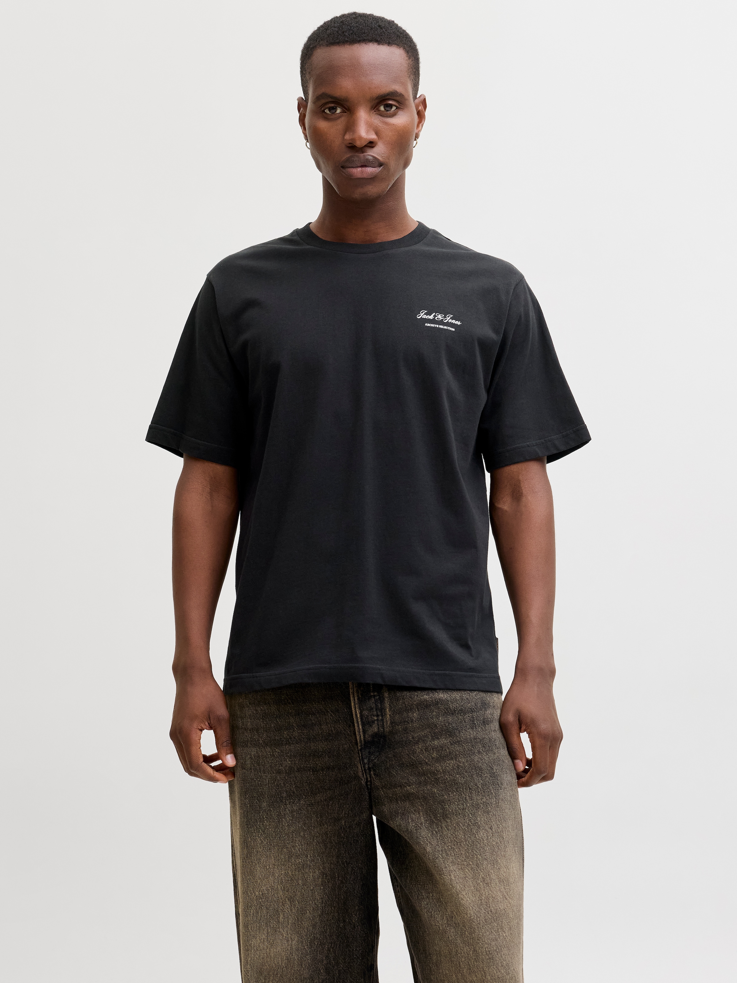 Jack & Jones Rundhalsshirt »JJEARCHIVE GRAPHIC TEE SS O-NECK NOOS« Baumwolle, relaxed fit
