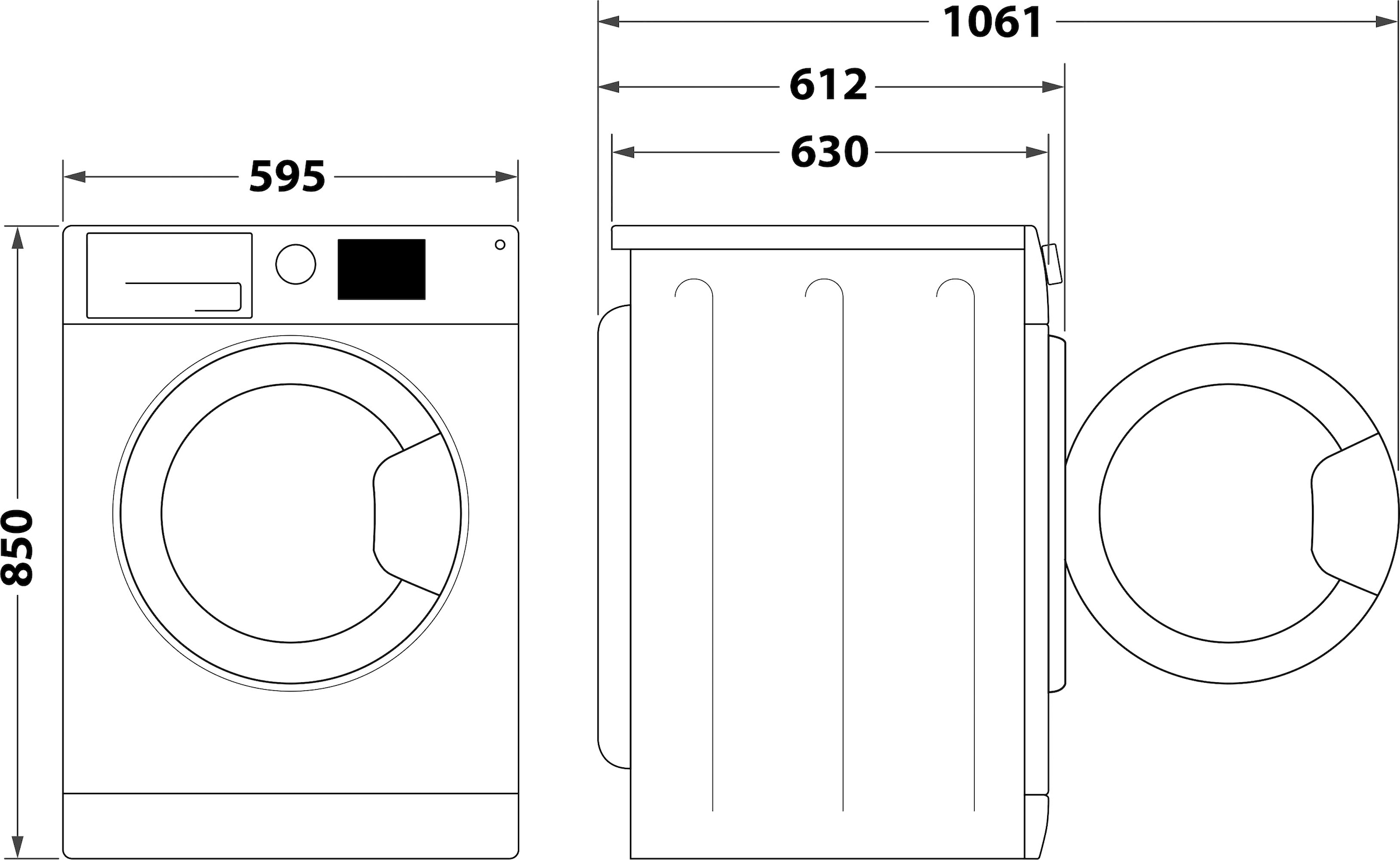 Privileg Waschmaschine »PWFV X 873 N«, PWFV X 873 N, 8 kg, 1400 U/min  online kaufen