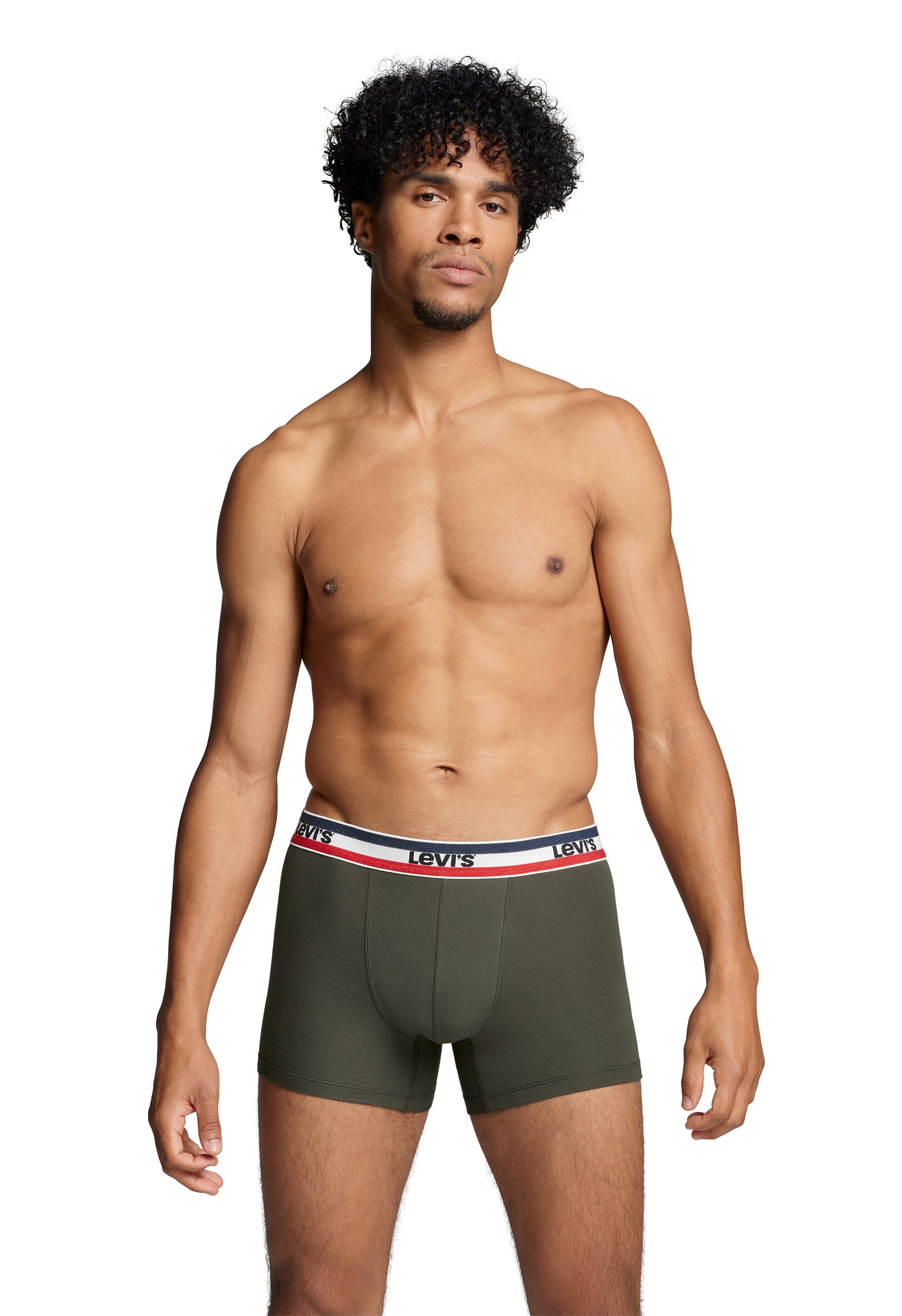 Levi's® Boxershorts »LEVIS MEN SPRTSWR LOGO BOXER BRIEF 3P«, (Packung, 3er Pack), mit breitem Logobund