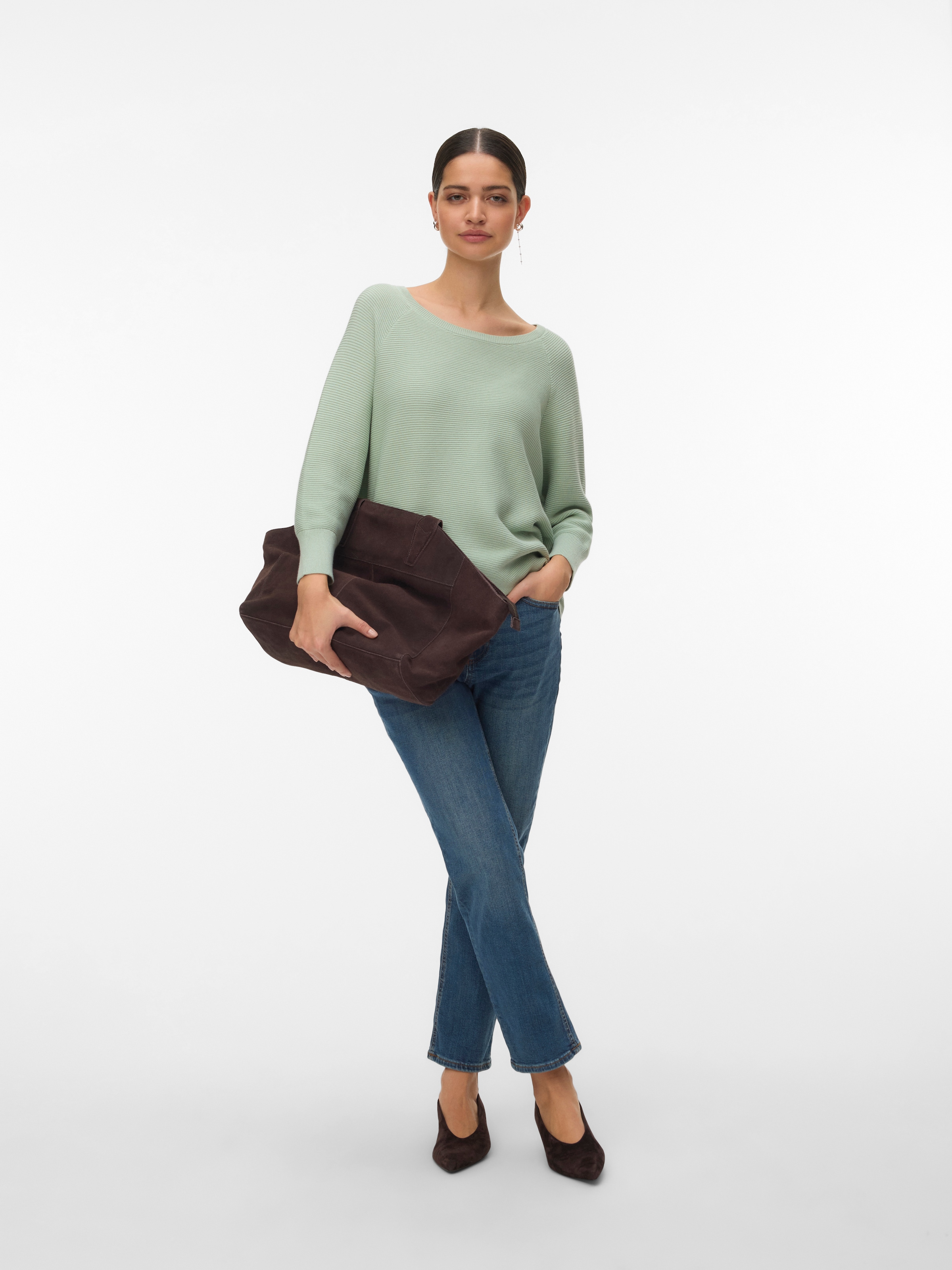 Vero Moda Strickpullover »VMNEW NORA 3/4 BOATNECK PULLOVER NOOS«
