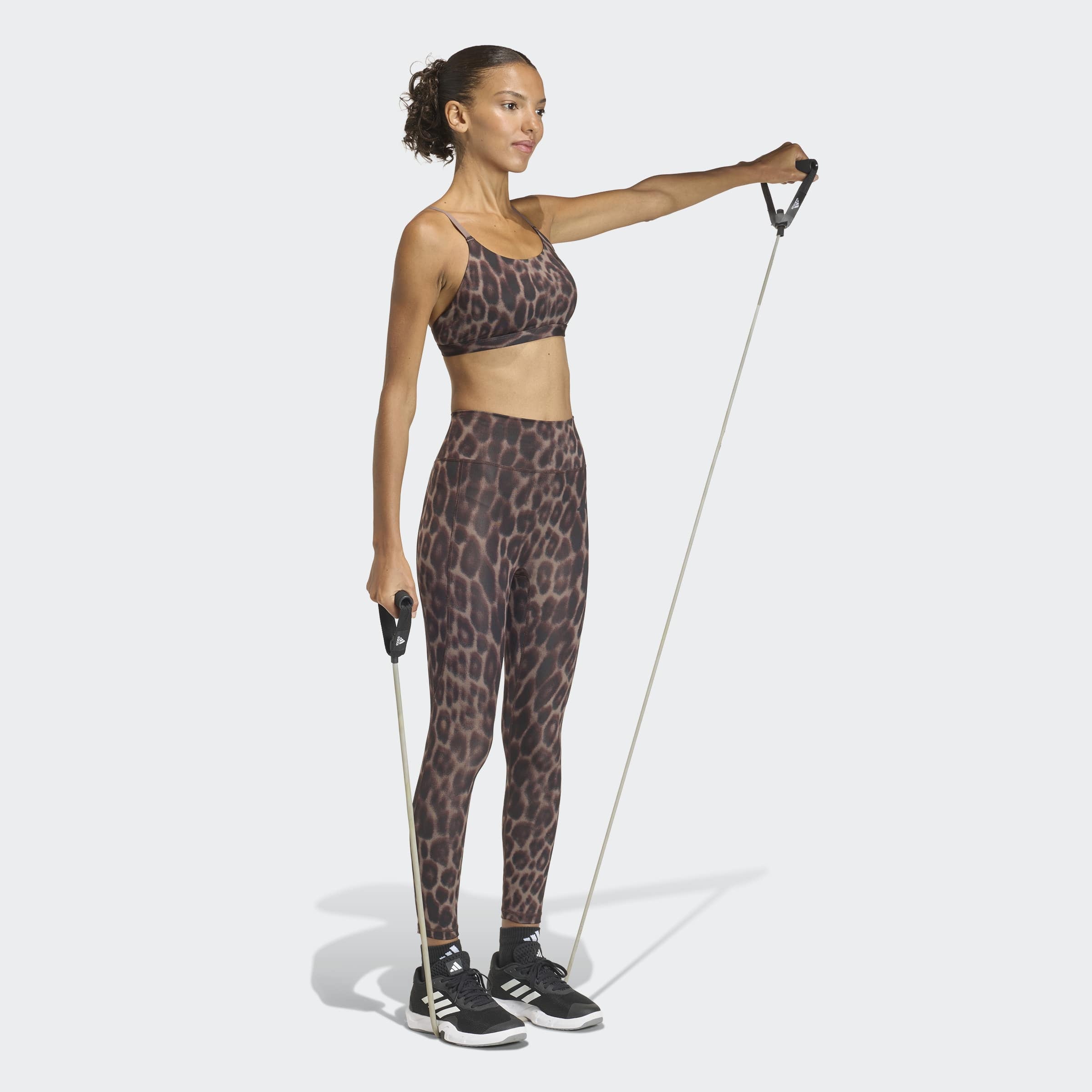 adidas Performance Sport-BH »OPTIME ESSENTIALS WORKOUT LEOPARD BH, LEICHT STÜTZEND«
