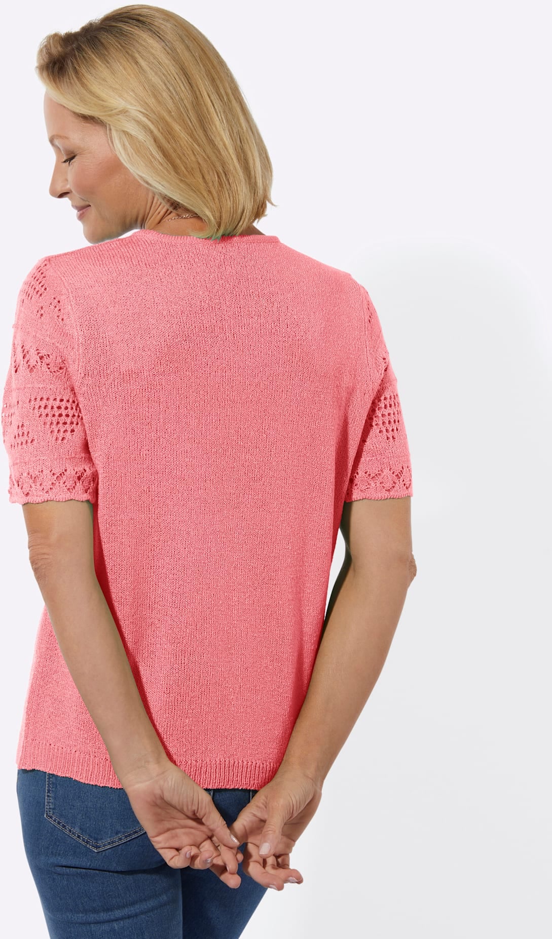 Classic Basics Kurzarmpullover »Bouclé-Pullover«
