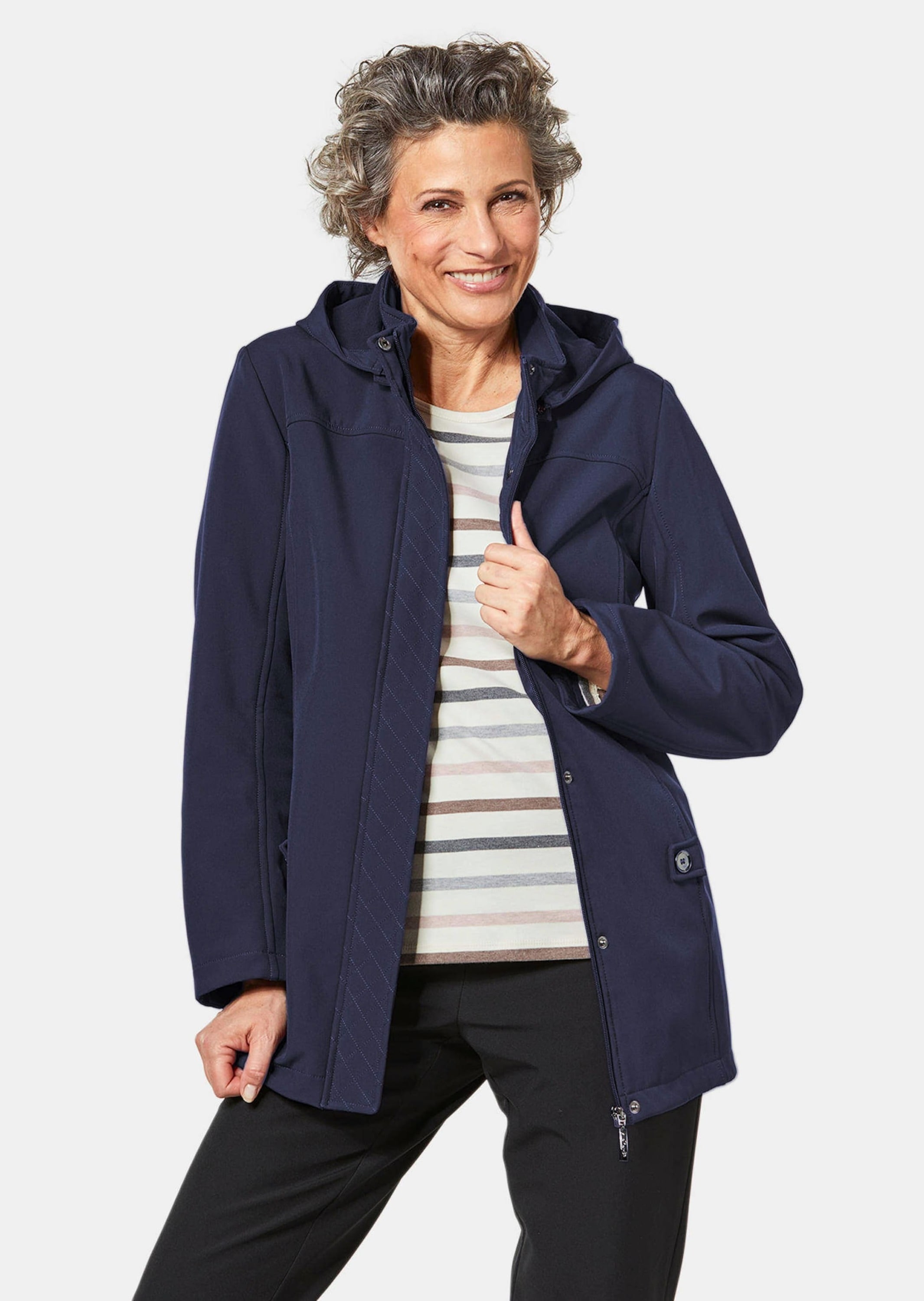 GOLDNER Funktionsjacke »Wasserabweisende Softshelljacke mit Kapuze«