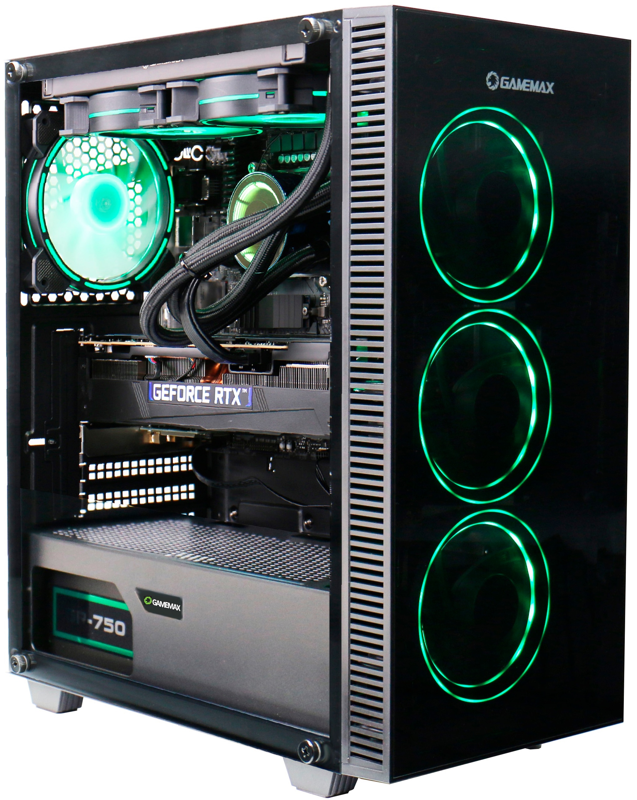 GAMEMAX Gaming-PC-Komplettsystem »MegaDeal Draco XD 2841 AMD Ryzen 7 9700X 32GB DDR5 1TB SSD RTX 5070Ti« 34 ″ AMD Ryzen 7 GeForce RTX? 5070Ti 32 GB RAM 1.000 GB SSD Windows 11, DDR5 RAM + MSI MAG 342CQR E2 Curved Monitor 86cm (34")